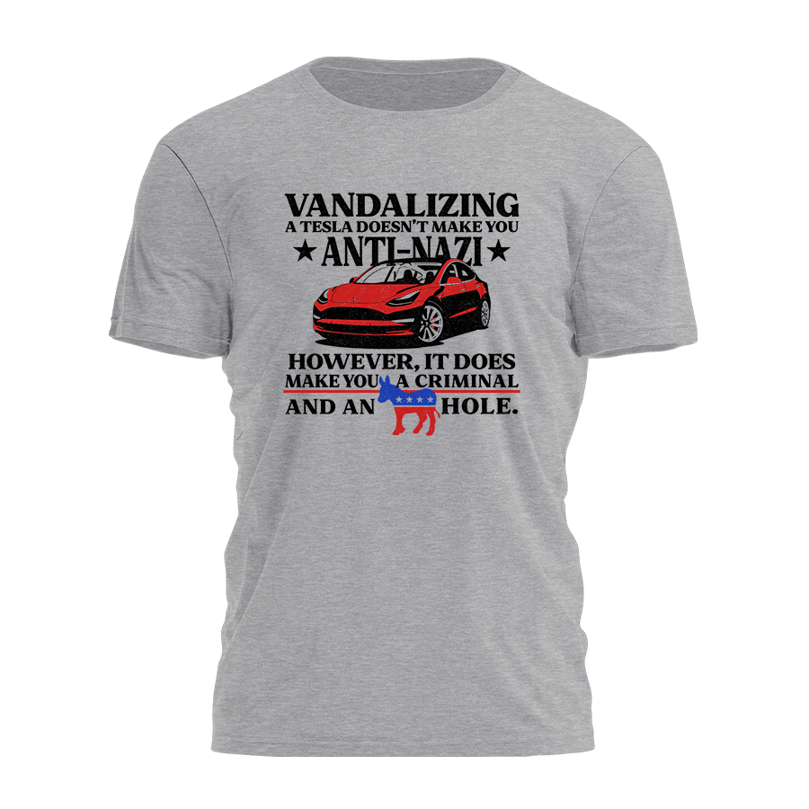 Vandalizing A Tesla Tee - 3692 Hoodie, Sweatshirt | PodTeesHub.com