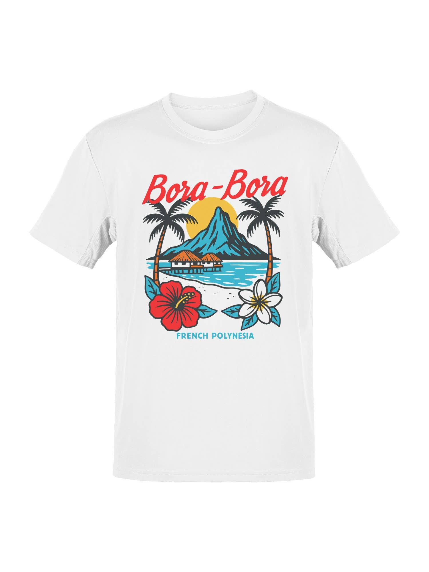 Bora-Bora Tropical Paradise Art Men's T-Shirt Hoodie, Sweatshirt | PodTeesHub.com