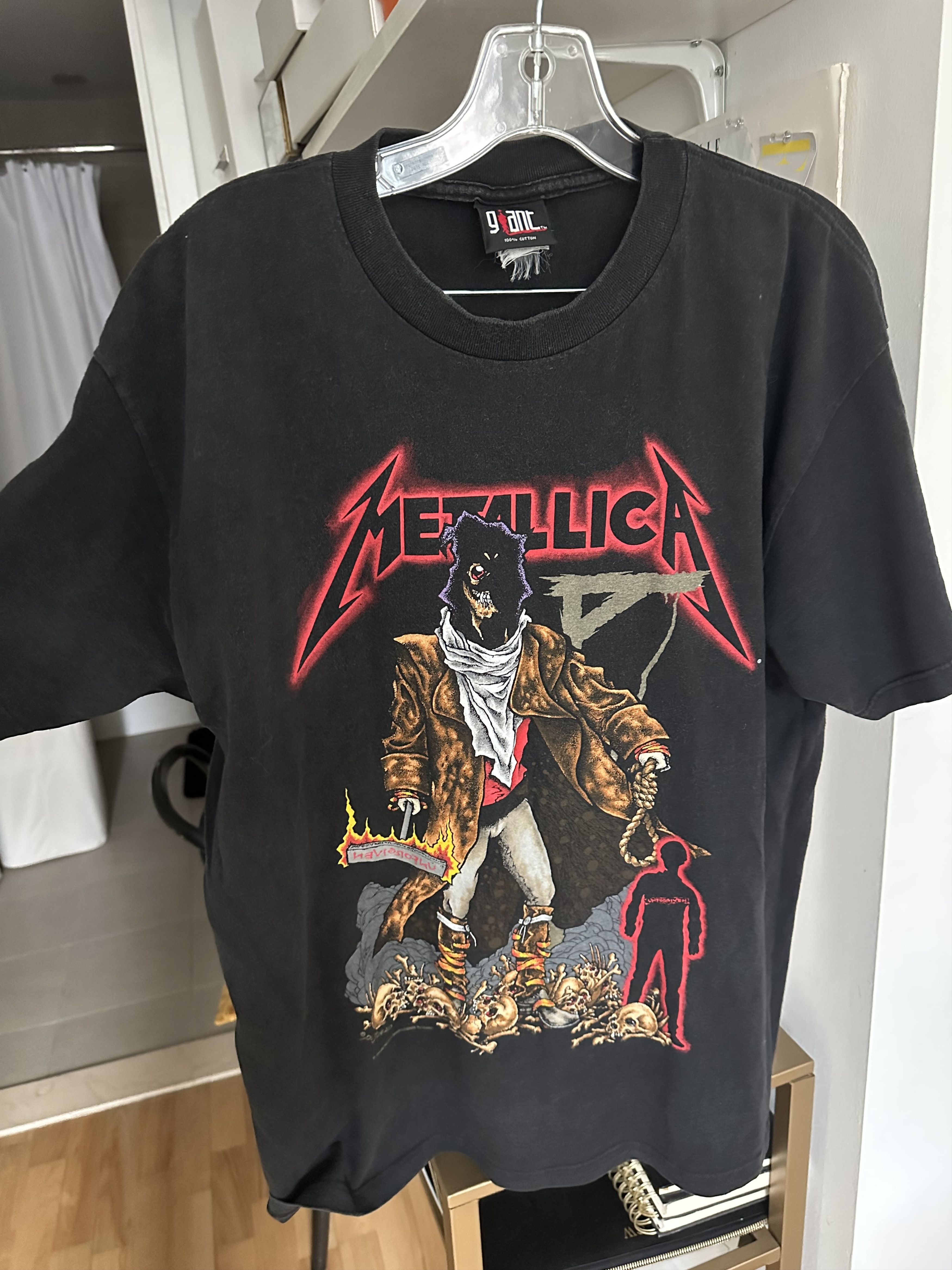 Metallica Pushead Unforgiven 1996 Grail Shirt Giant Xl Hoodie, Sweatshirt | PodTeesHub.com
