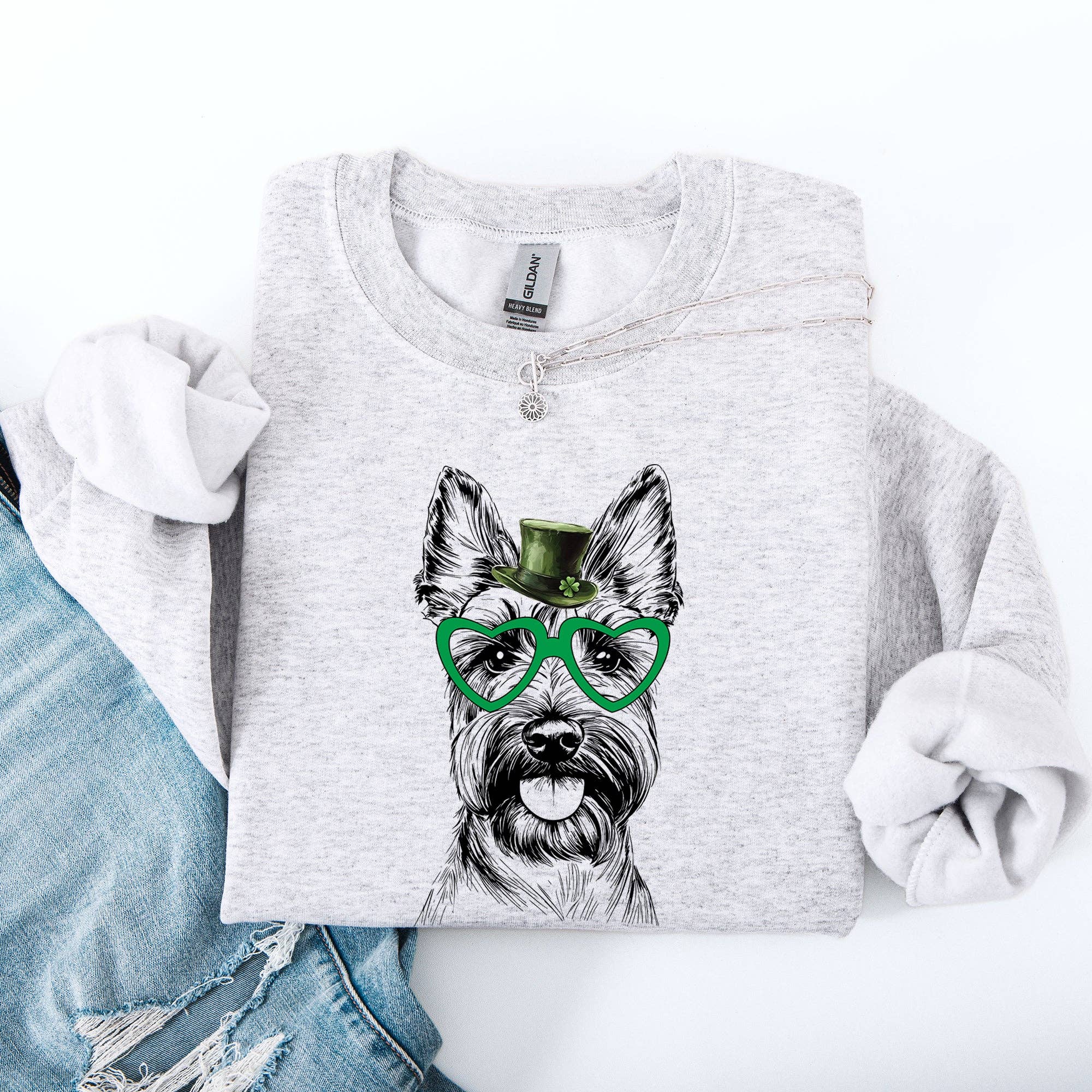 Scottish Terrier, Scotty Dog, St Patrick's Day, Sweatshirt T-Shirts, Hoodie | PodTeesHub.com