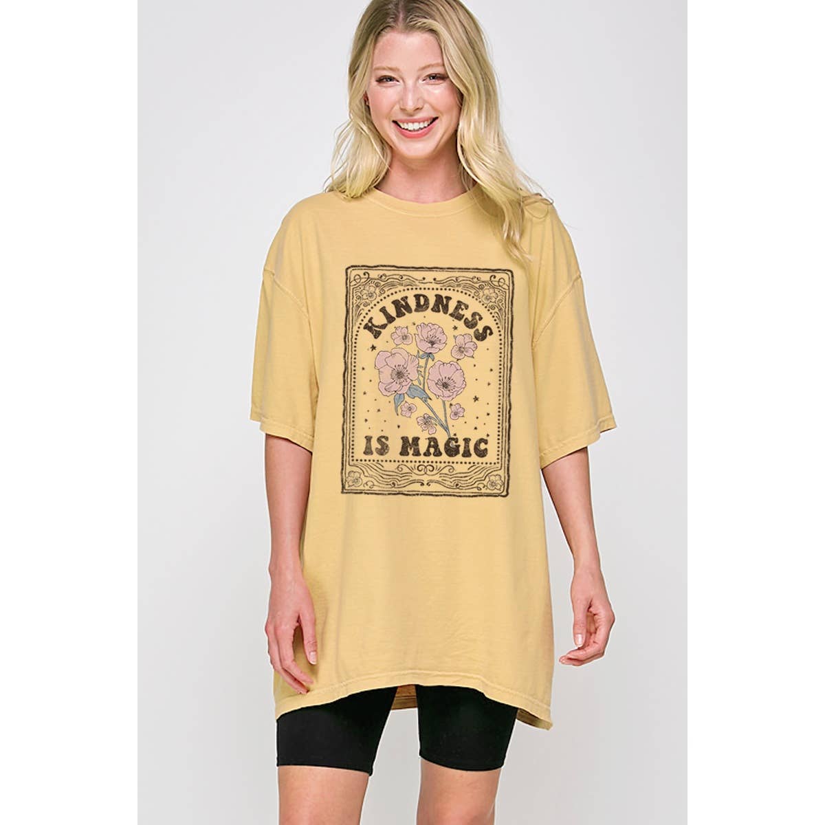 Kindness Is Magic  Vintage Graphic Oversized Tee Hoodie, Sweatshirt | PodTeesHub.com