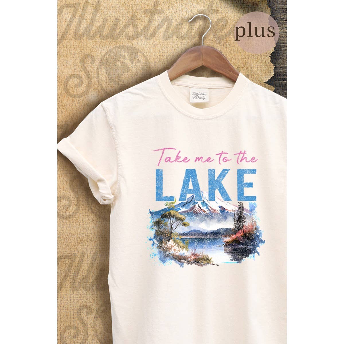 Take Me To the Lake  Vintage Graphic Plus Tee Hoodie, Sweatshirt | PodTeesHub.com