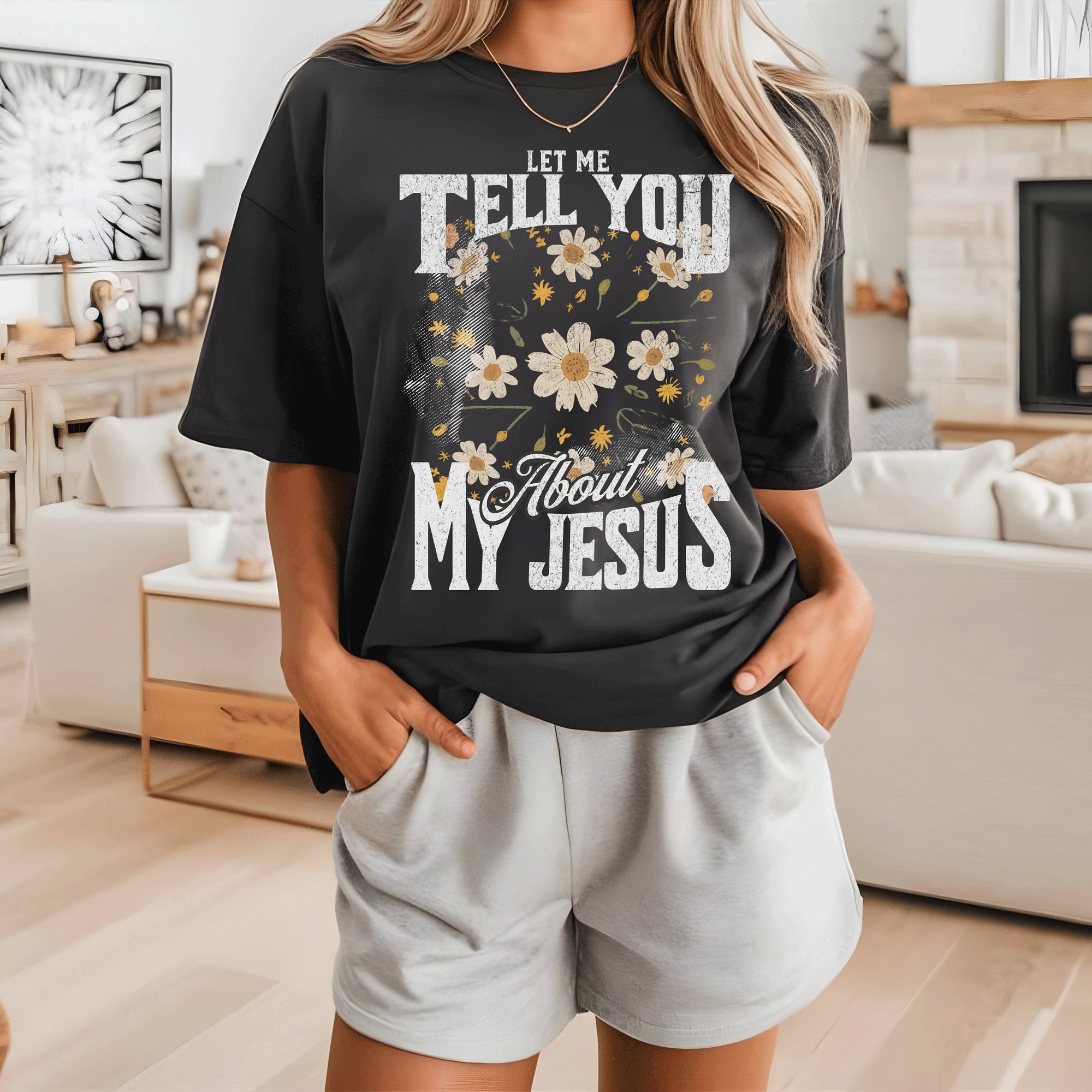 Floral Let Me Tell You About My Jesus Tee Hoodie, Sweatshirt | PodTeesHub.com