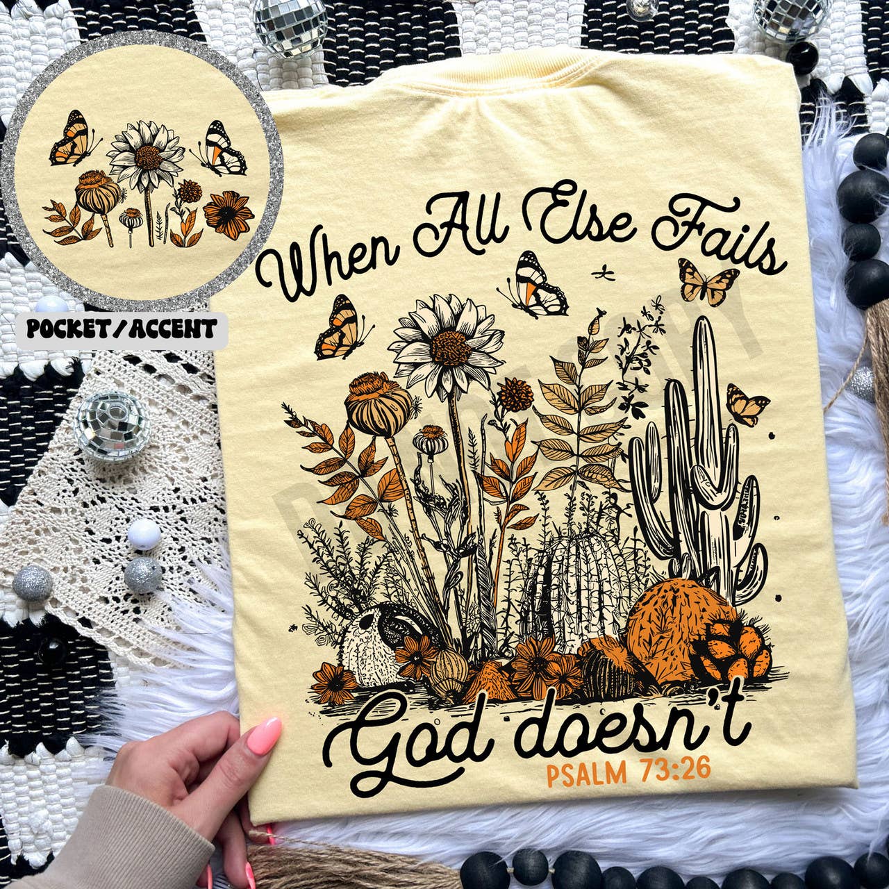 When All Else Fails God Doesn't Front/Back Tee Hoodie, Sweatshirt | PodTeesHub.com