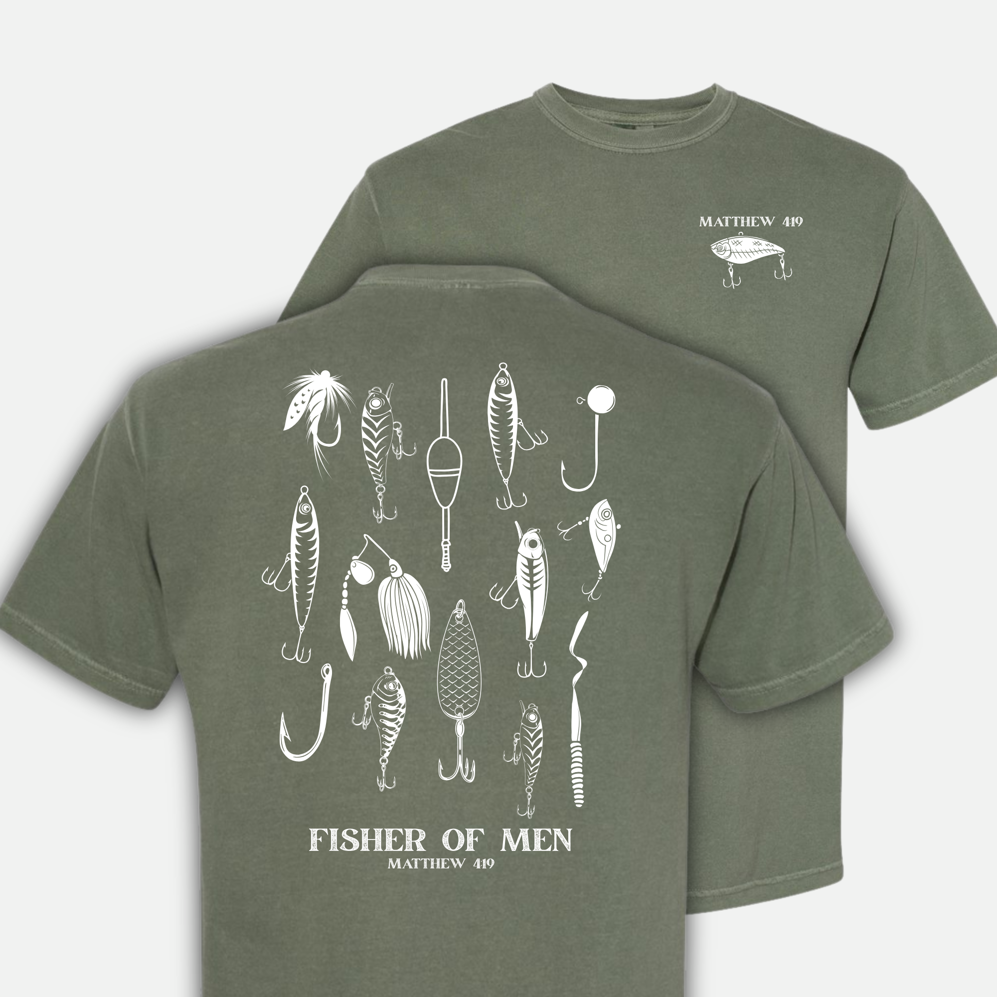 Fishing Father's Day Gifts Christian Men's Graphic T-Shirt Hoodie, Sweatshirt | PodTeesHub.com