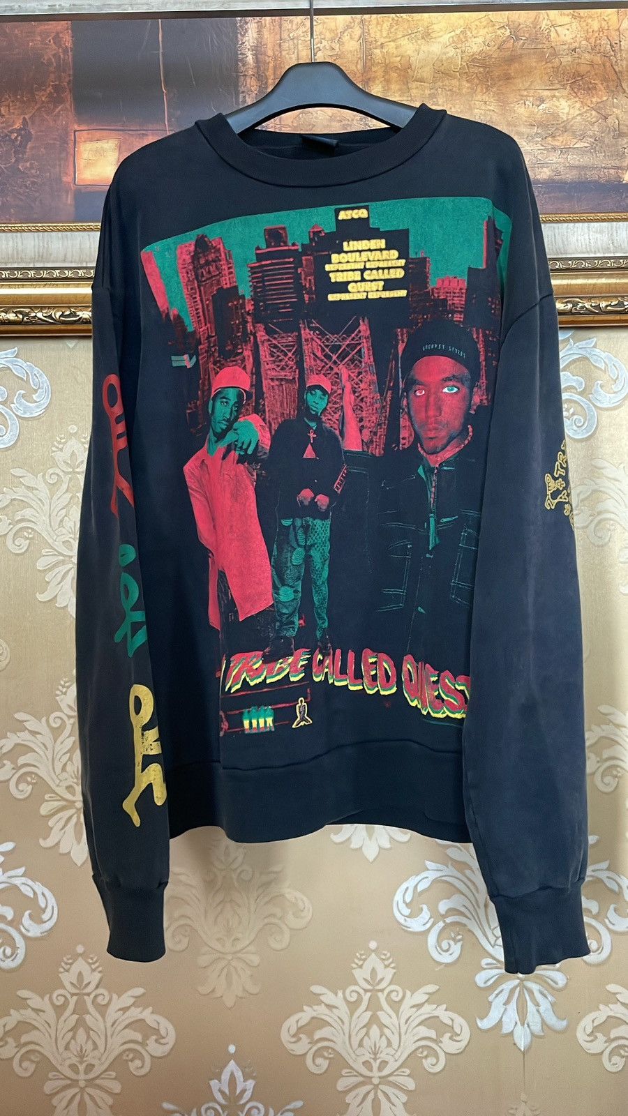 Rap Tees A Tribe Called Quest Ginseng Strip Crewneck Hoodie, Sweatshirt | PodTeesHub.com