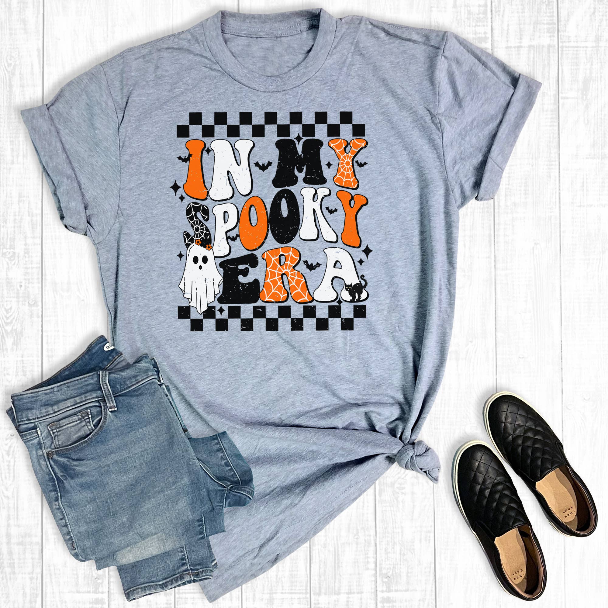 Retro Halloween in My Spooky Era Graphic Tee Hoodie, Sweatshirt | PodTeesHub.com