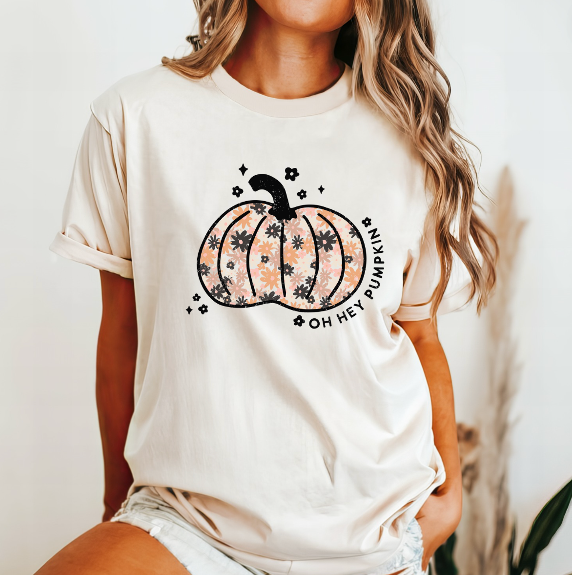 Oh Hey Pumpkin Graphic Tee Hoodie, Sweatshirt | PodTeesHub.com