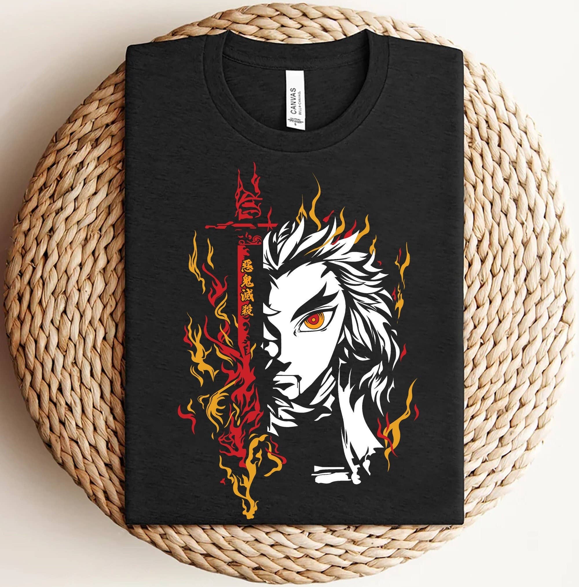 Anime Graphic Tee - Aesthetic Rengoku Gift For Him & Her Hoodie, Sweatshirt | PodTeesHub.com