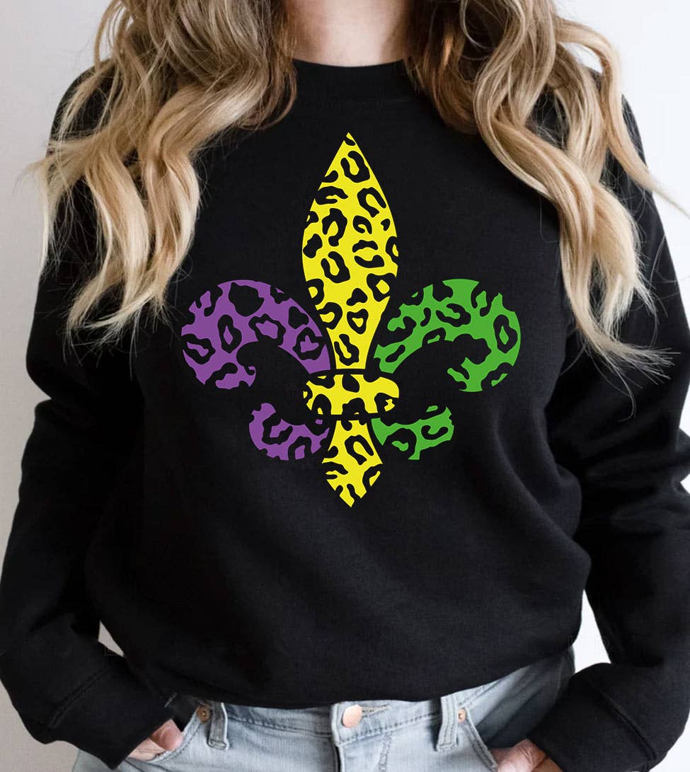 Fleur De Lis - Mardi Gras Fun Party Nola Sweatshirt T-Shirts, Hoodie | PodTeesHub.com