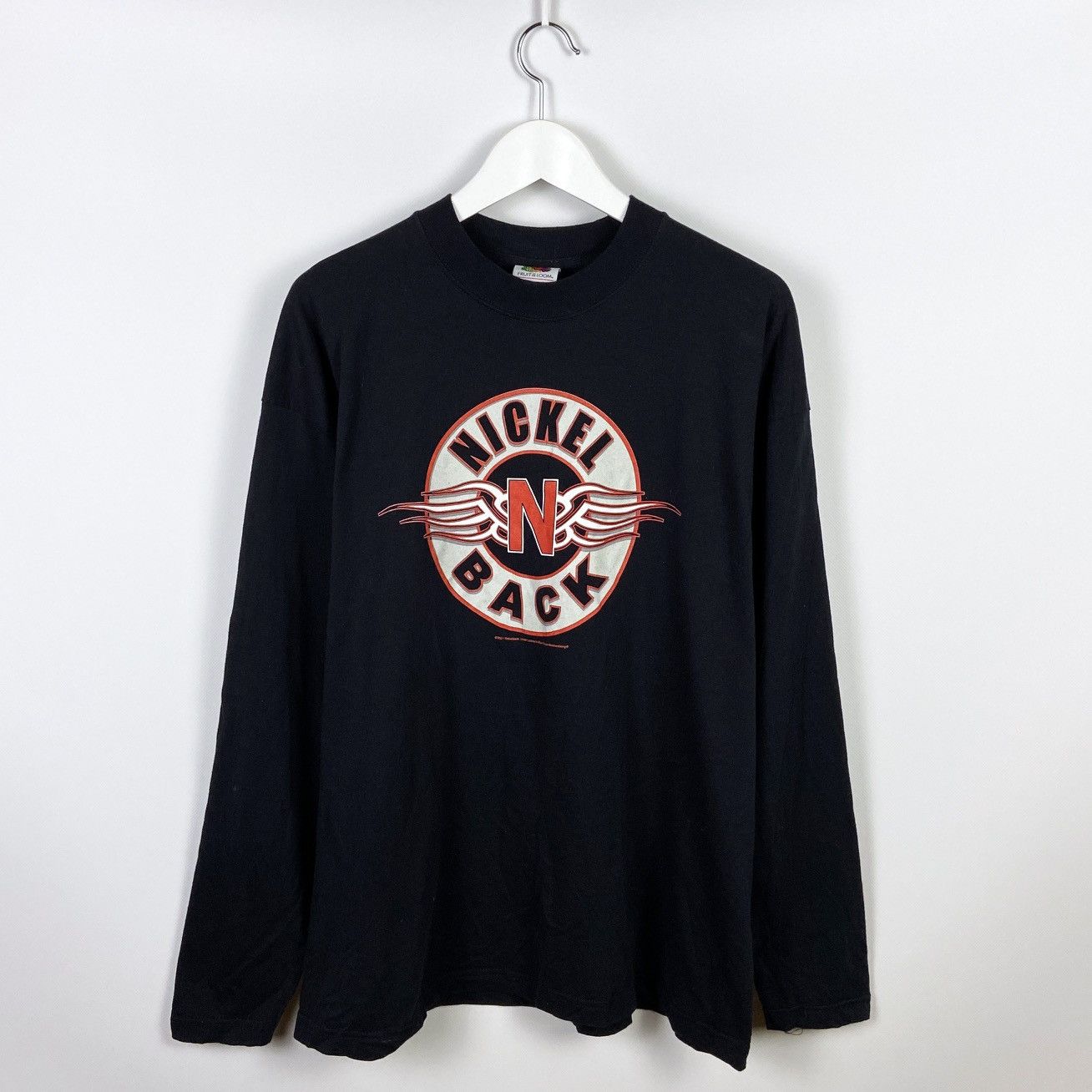 Band Tees Vintage 00s Nickelback Rock Band Deadstock Longsleev Size Xl Hoodie, Sweatshirt | PodTeesHub.com