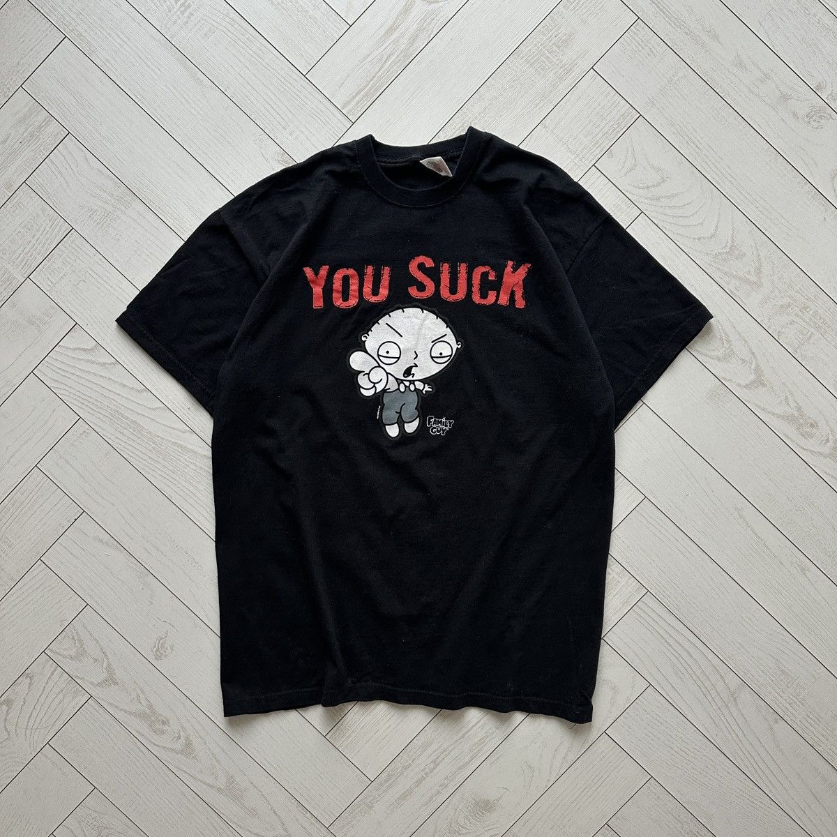 Vintage 00s Family Guy Stewie You Suck Humor Tee Fox Y2k Og Hoodie, Sweatshirt | PodTeesHub.com