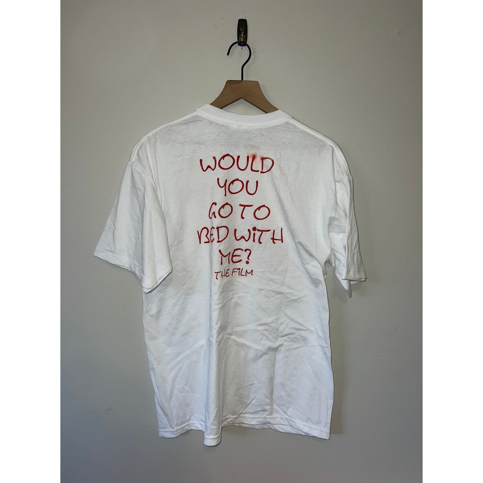 Jerzees Vintage Would You Go To Bed With Me Shirt The Film Tee 90s L Hoodie, Sweatshirt | PodTeesHub.com