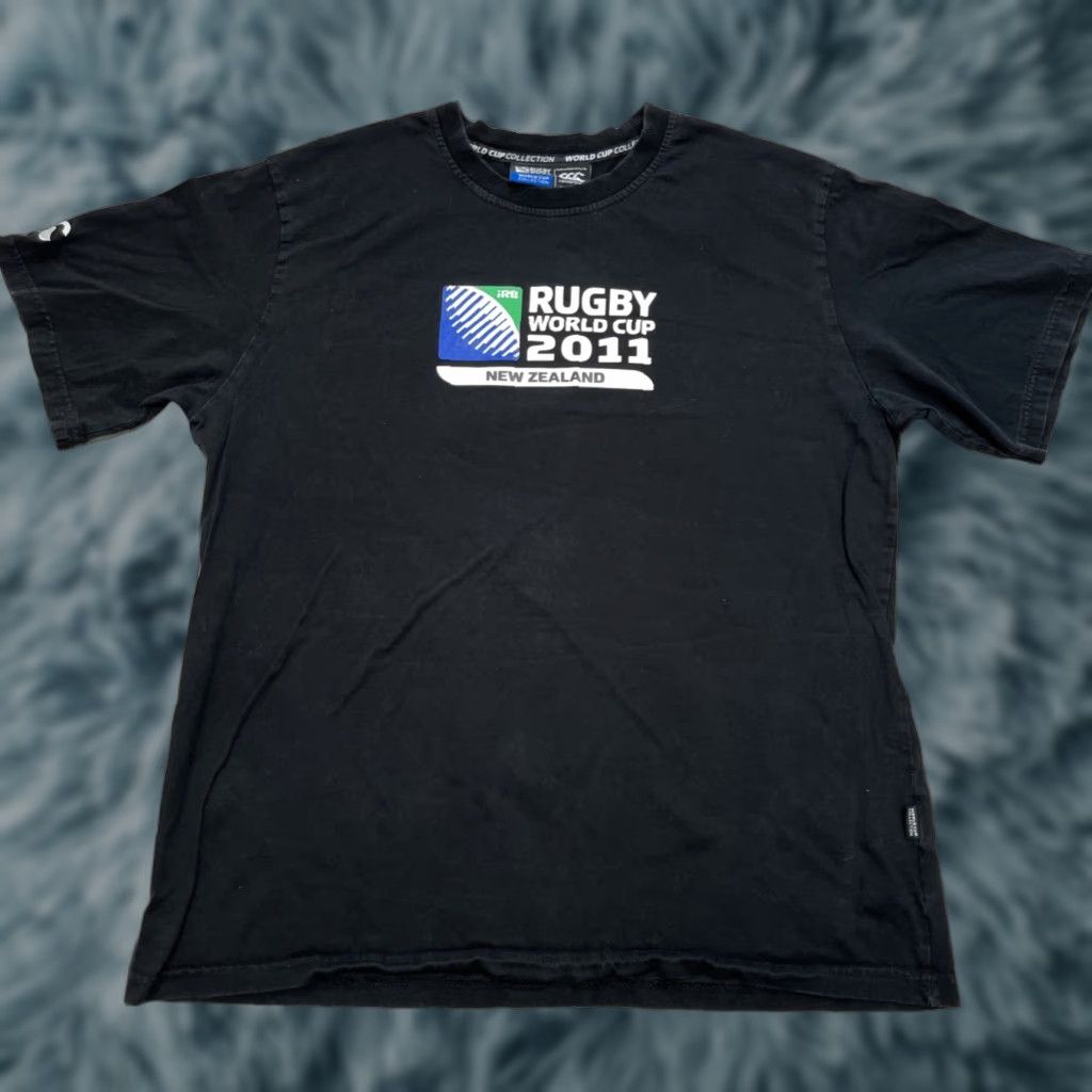 Vintage New Zealand Shirt Canterbury Mens Xl Black Rugby World Cup 2011 Graphic Tee Top Hoodie, Sweatshirt | PodTeesHub.com