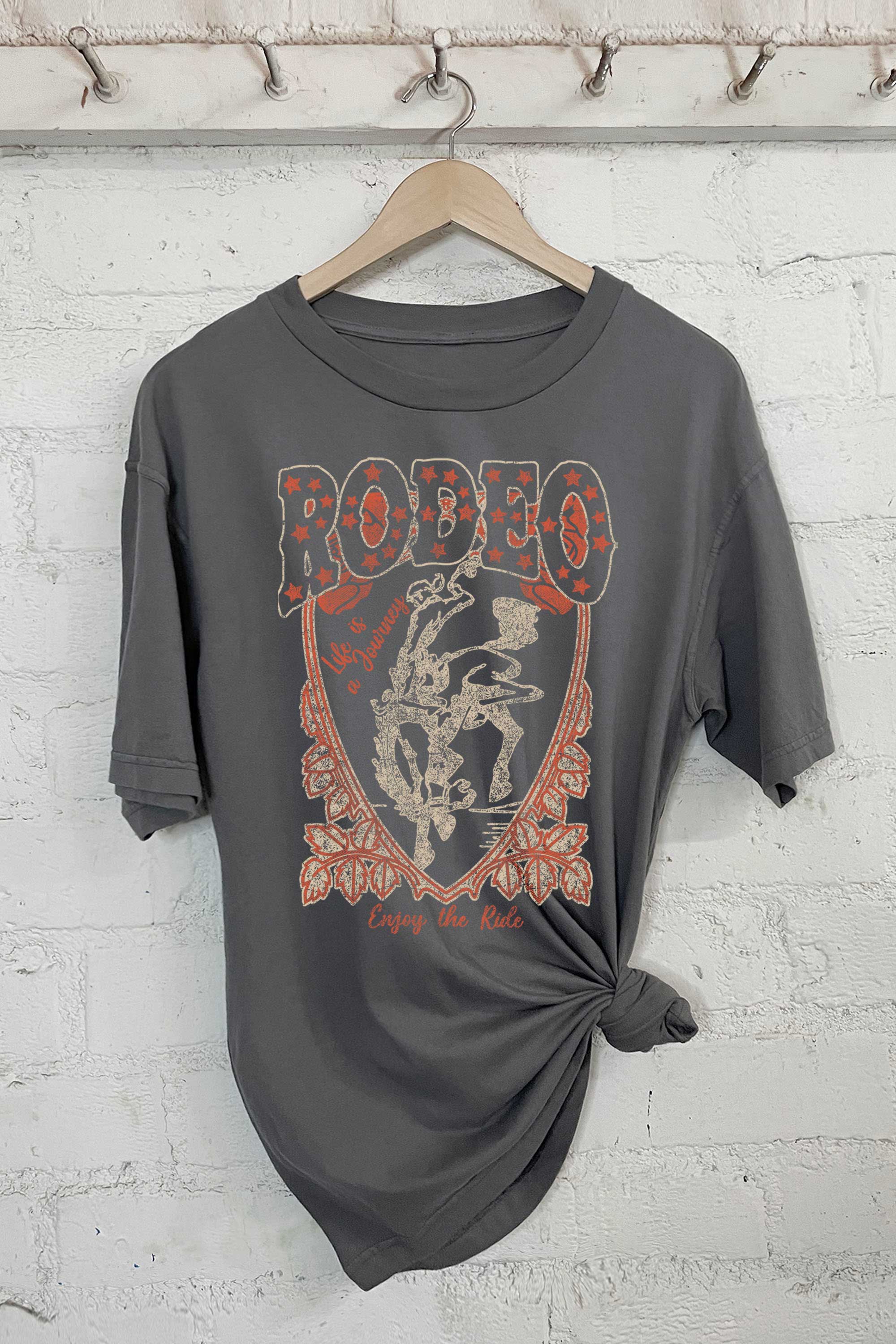 Rodeo Enjoy the Ride-Oversized Tee Hoodie, Sweatshirt | PodTeesHub.com