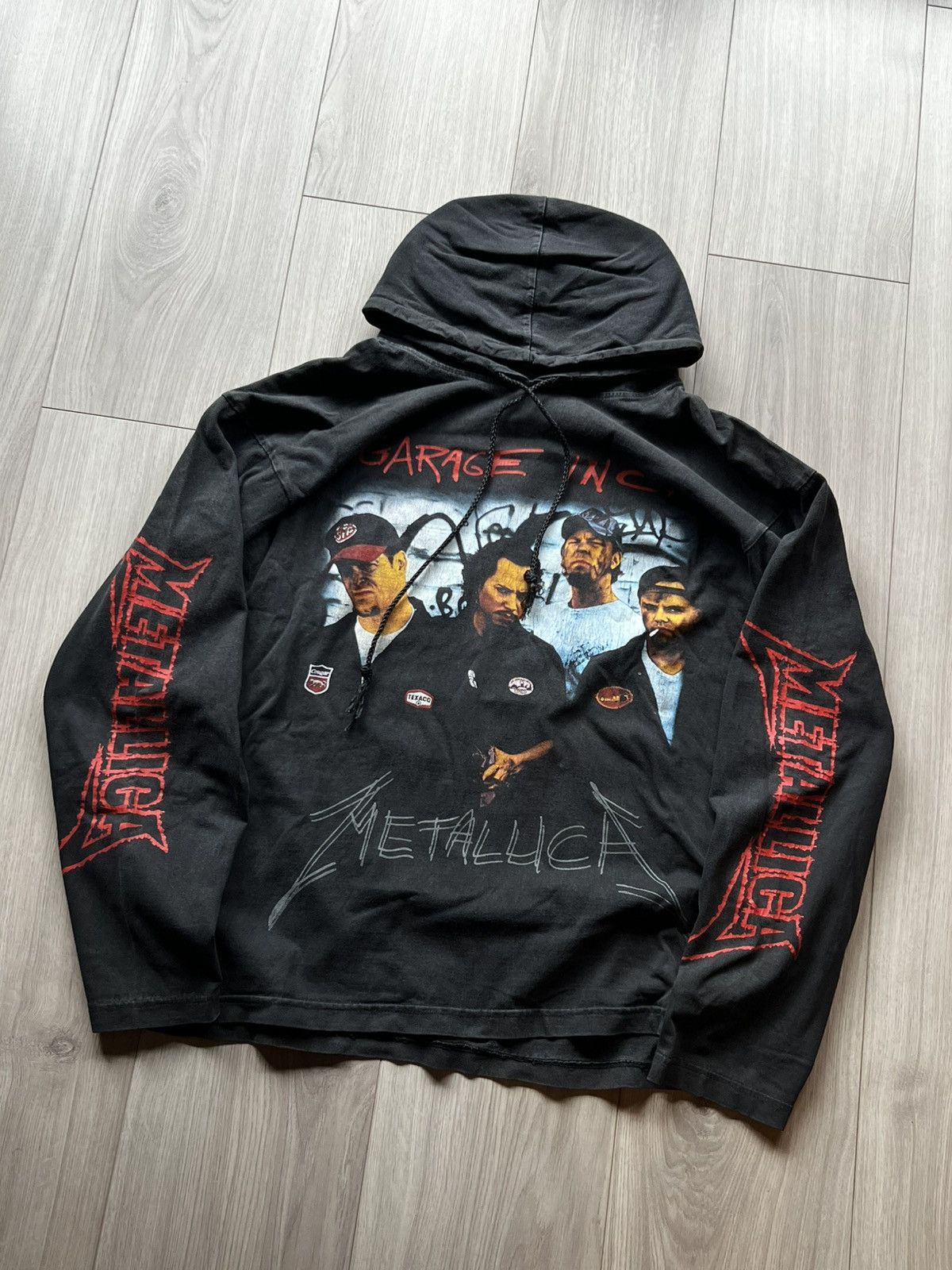 Metallica Garage Inc 1998 Metallica Pullover Hoodie Sleeve Print T-Shirts, Sweatshirt | PodTeesHub.com