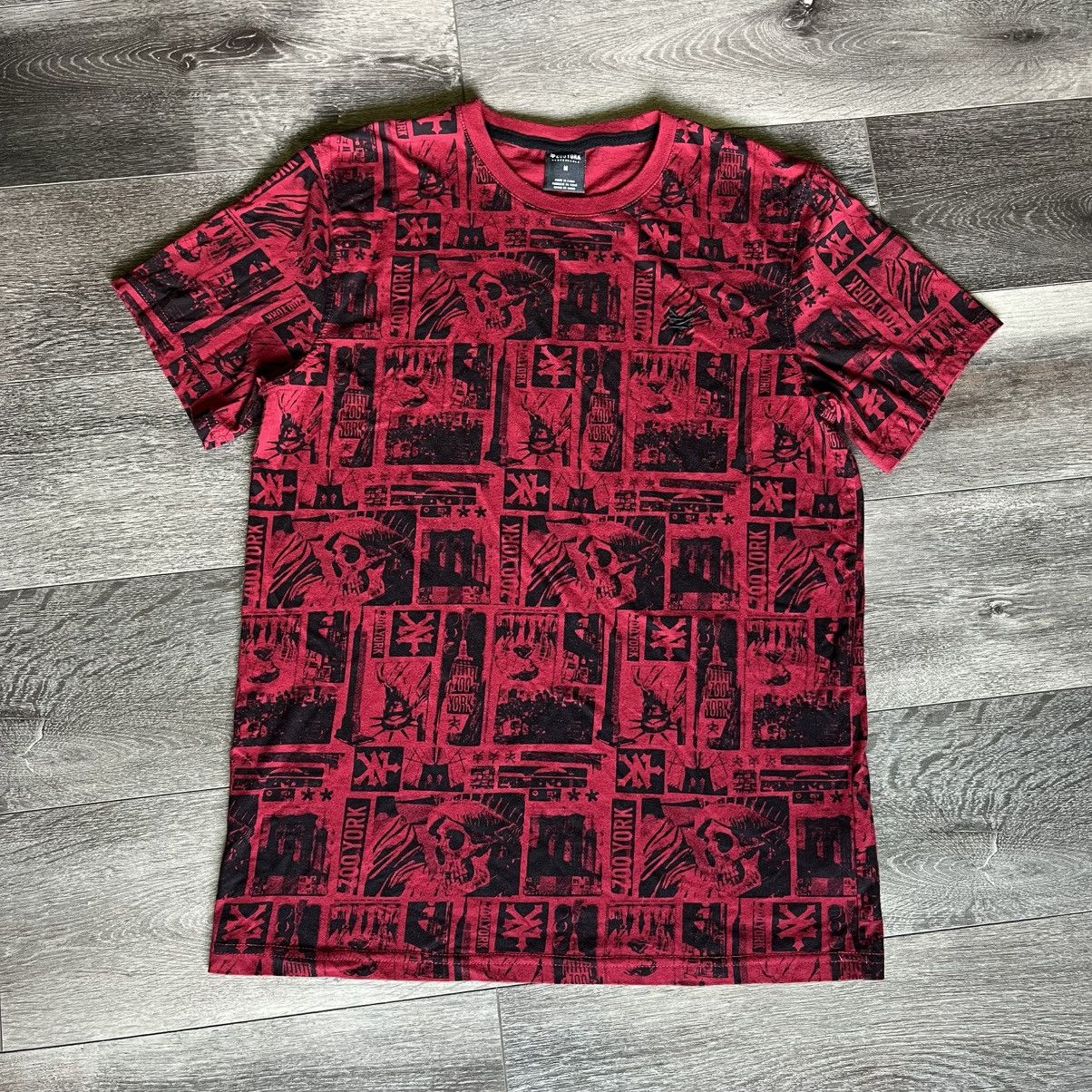 Other Vintage 2000s Zoo York Statue Of Liberty All Over Print Tee Hoodie, Sweatshirt | PodTeesHub.com
