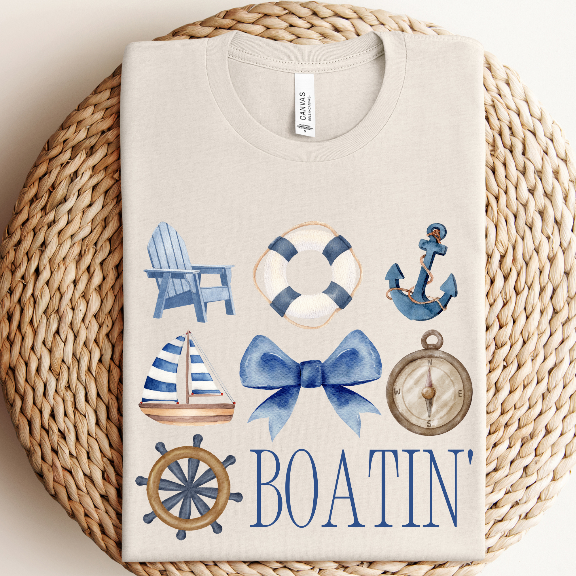 Boatin' Lake Style Graphic Tee Hoodie, Sweatshirt | PodTeesHub.com