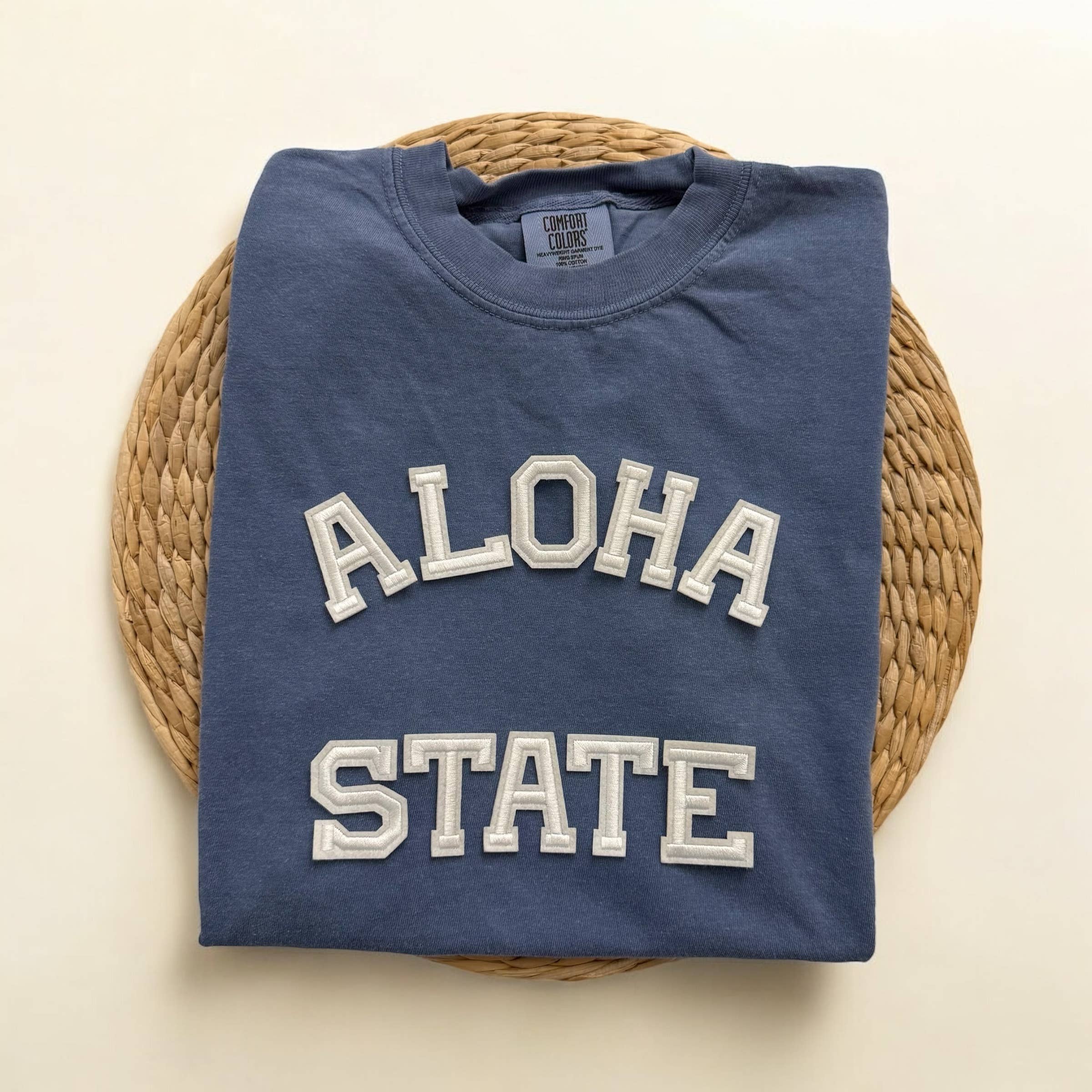 Comfort Colors Aloha State Hawaii Short Sleeve Shirt Hoodie, Sweatshirt | PodTeesHub.com