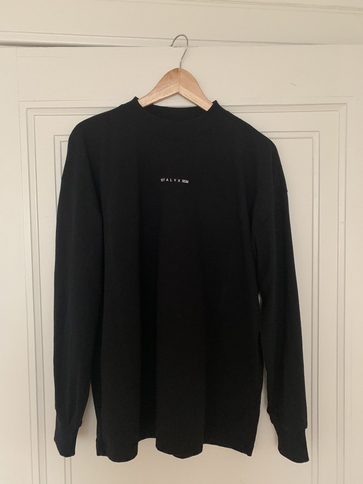 1017 Alyx 9sm Alyx Mock Logo Long Sleeve Black T-Shirts, Hoodie, Sweatshirt | PodTeesHub.com