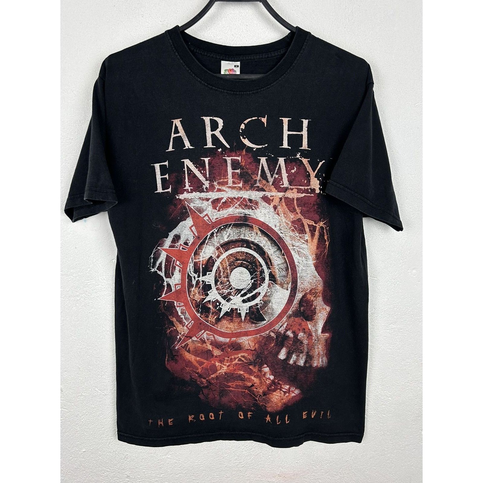 Band Tees 00s Vintage Arch Enemy The Root Of All Evil Album T Shirt Hoodie, Sweatshirt | PodTeesHub.com