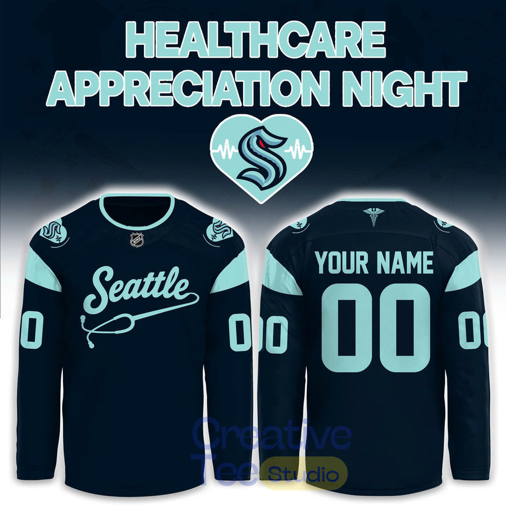 Seattle Kraken Healthcare Appreciation Night 2026 Custom Hockey Jersey