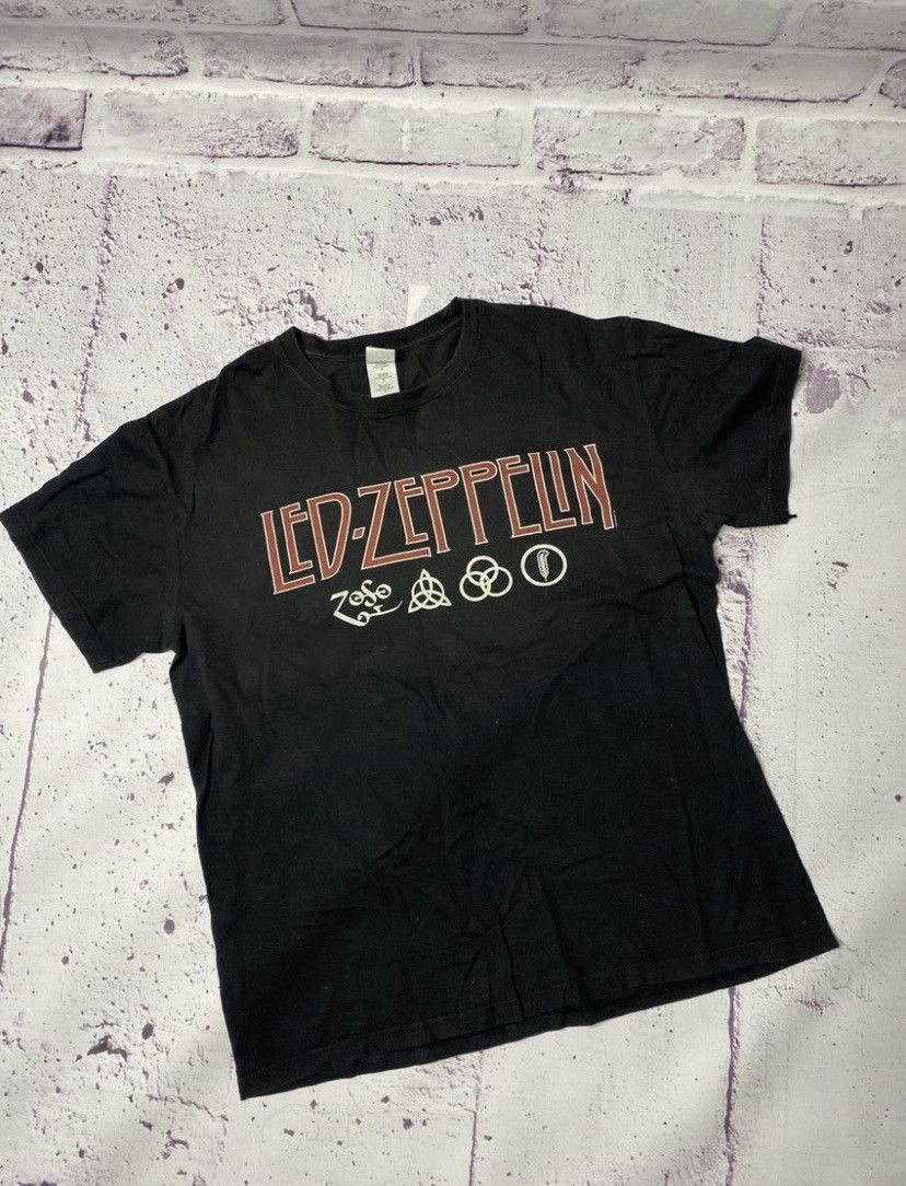 Zeppelin Mens Led Zeppelin Logo Tee 2011s Vintage T Shirt Hoodie, Sweatshirt | PodTeesHub.com
