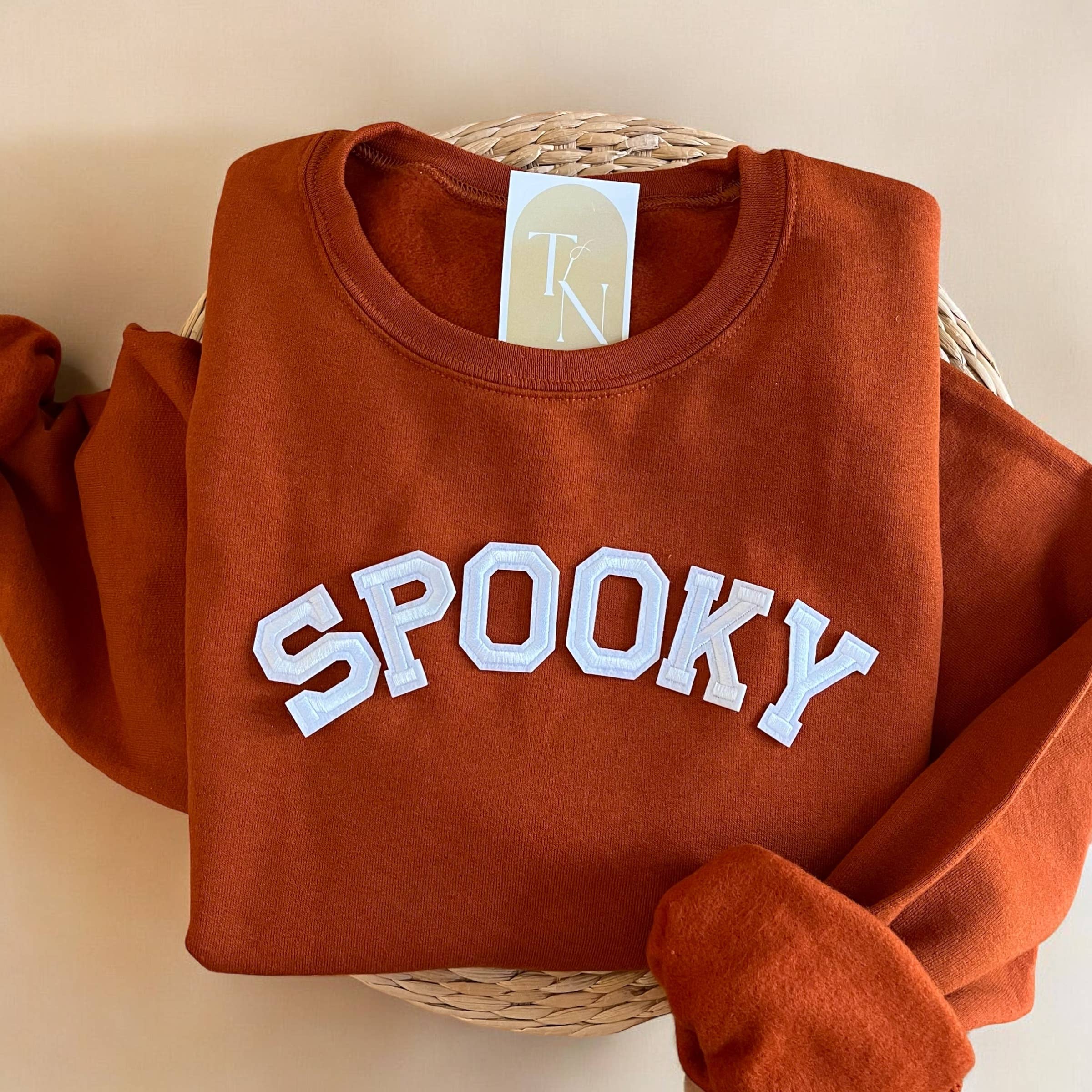 Spooky Halloween Crewneck Sweatshirt T-Shirts, Hoodie | PodTeesHub.com