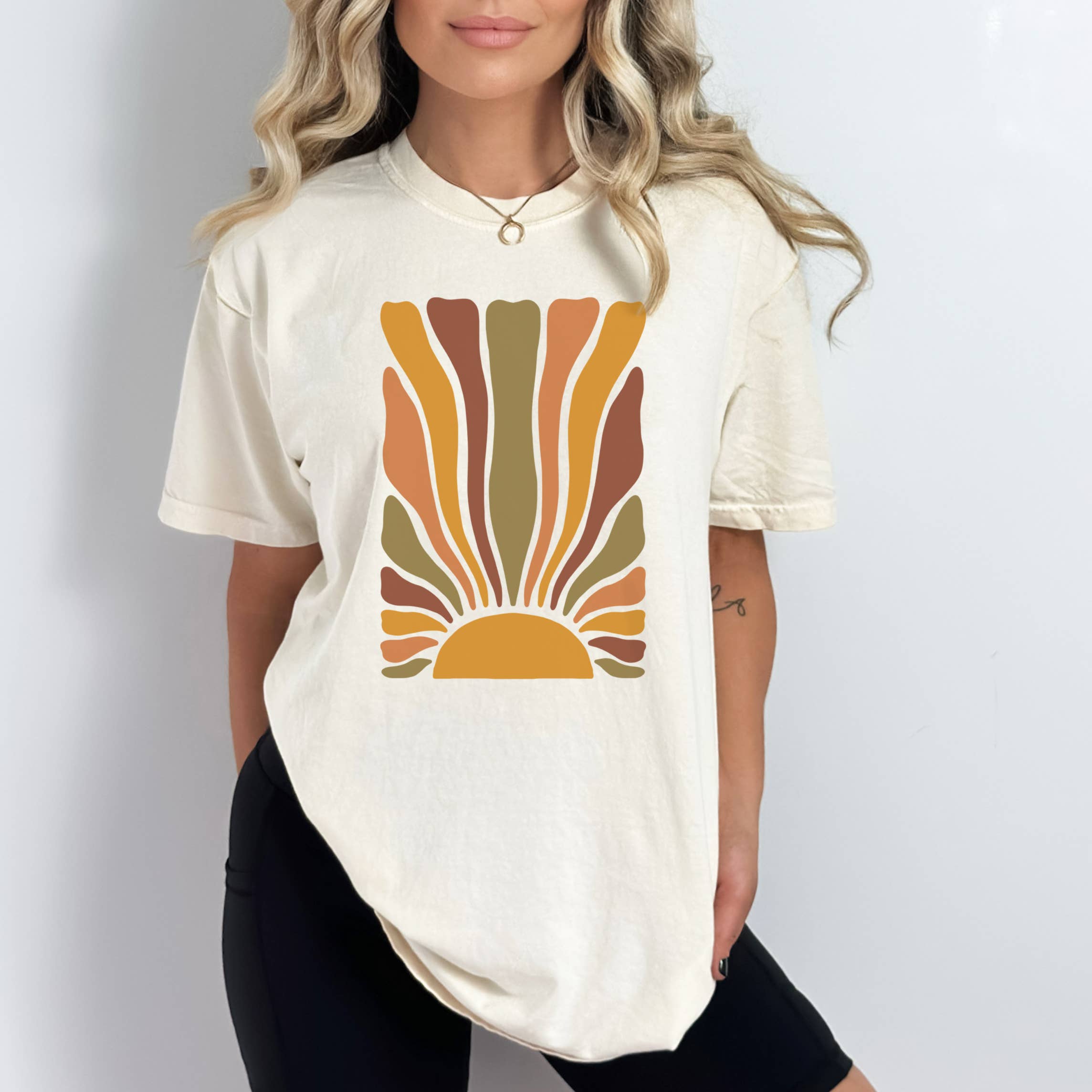 Retro Sun Tee | Summer | Sunset | Sizes S-2XL Hoodie, Sweatshirt | PodTeesHub.com