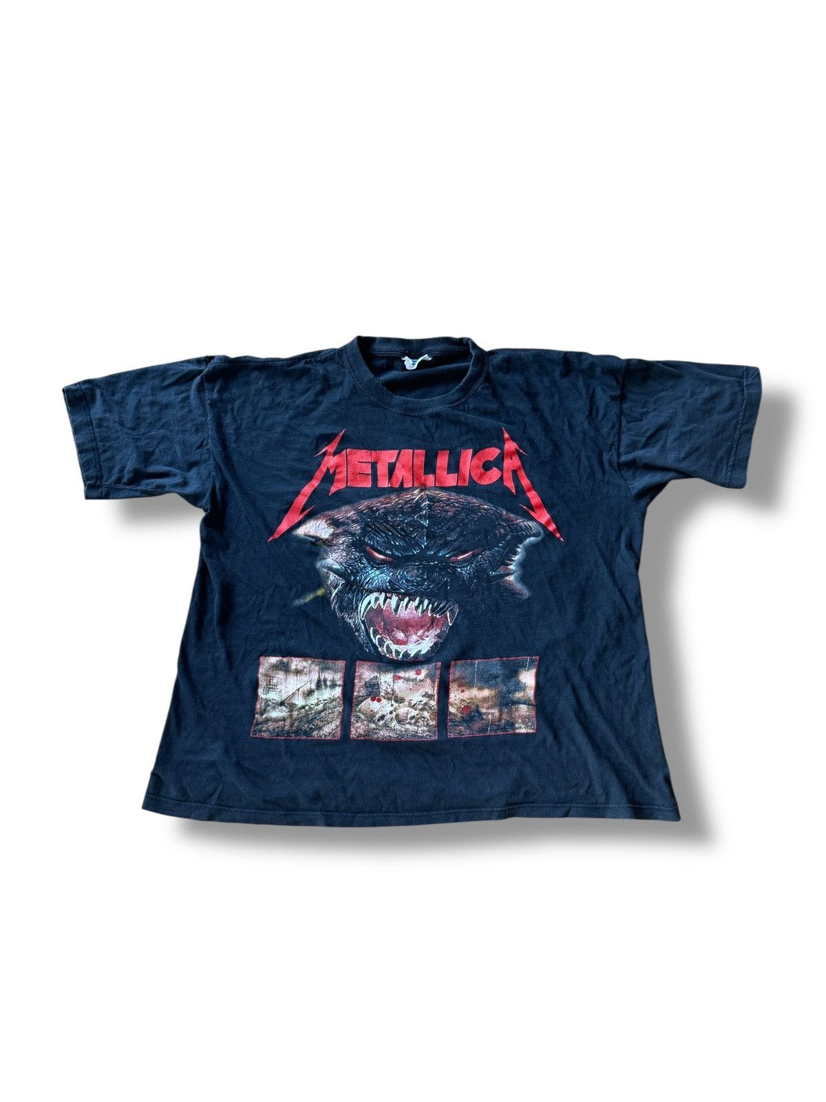 Rare Vintage Metallica Kaiju Godzilla Band Tee 90s 00s Hoodie, Sweatshirt | PodTeesHub.com