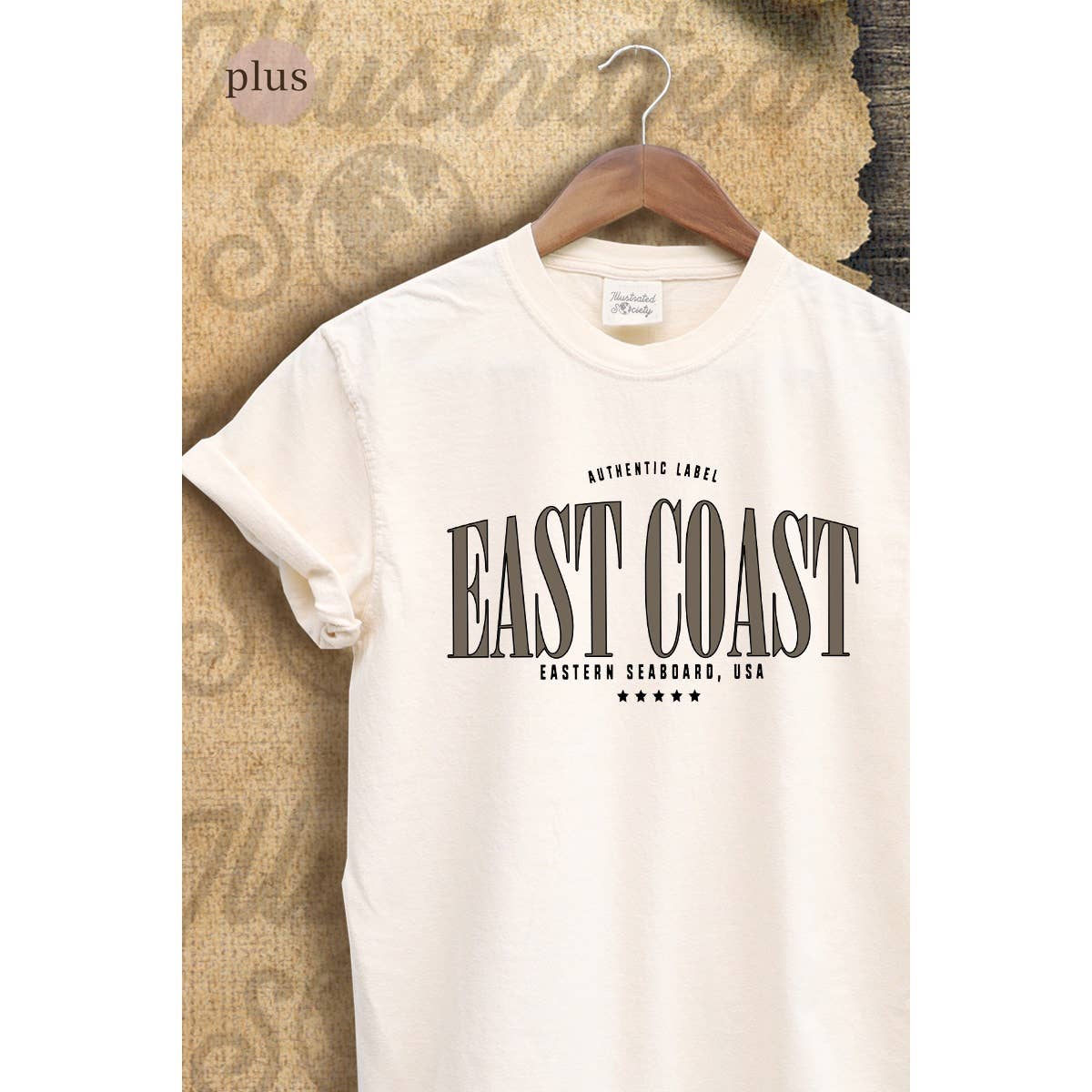 East Coast Vintage Graphic Plus Tee Hoodie, Sweatshirt | PodTeesHub.com