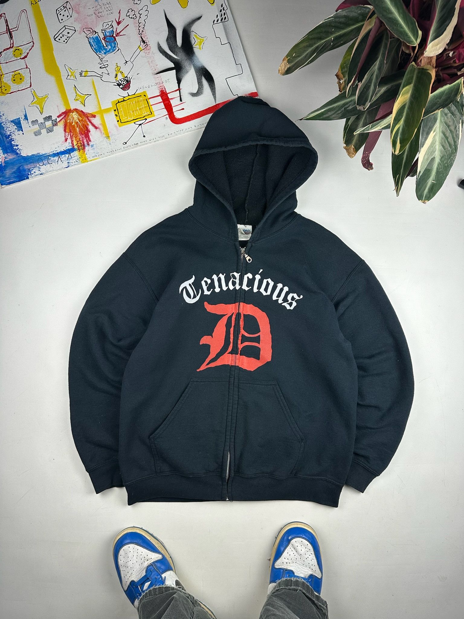 Band Tees Tenacious D Vintage Rock Band Zip Hoodie Sweatshirt | PodTeesHub.com