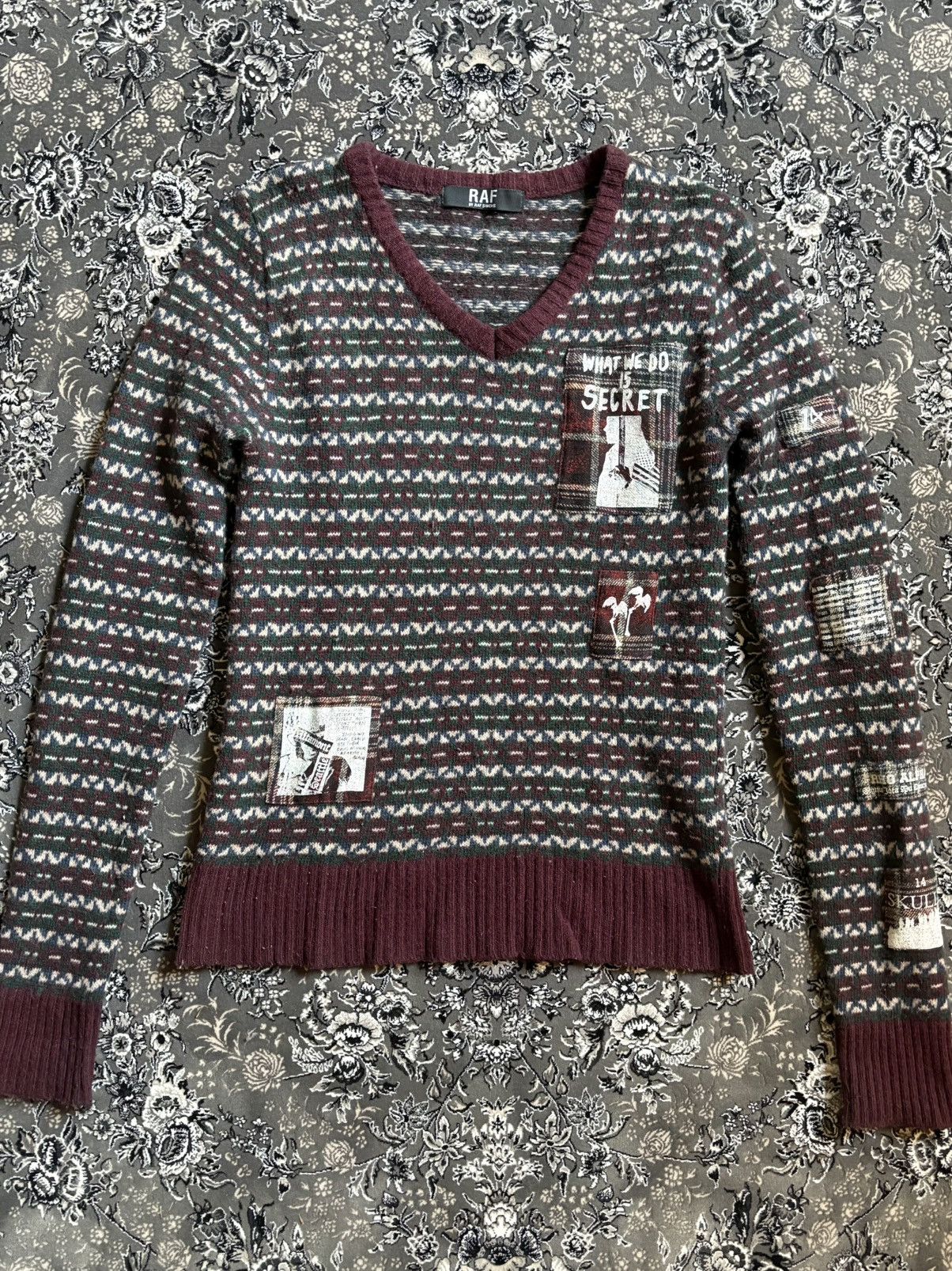 Simons Raf By Raf Simons Fw06 Patch Sweater T-Shirts, Hoodie, Sweatshirt | PodTeesHub.com