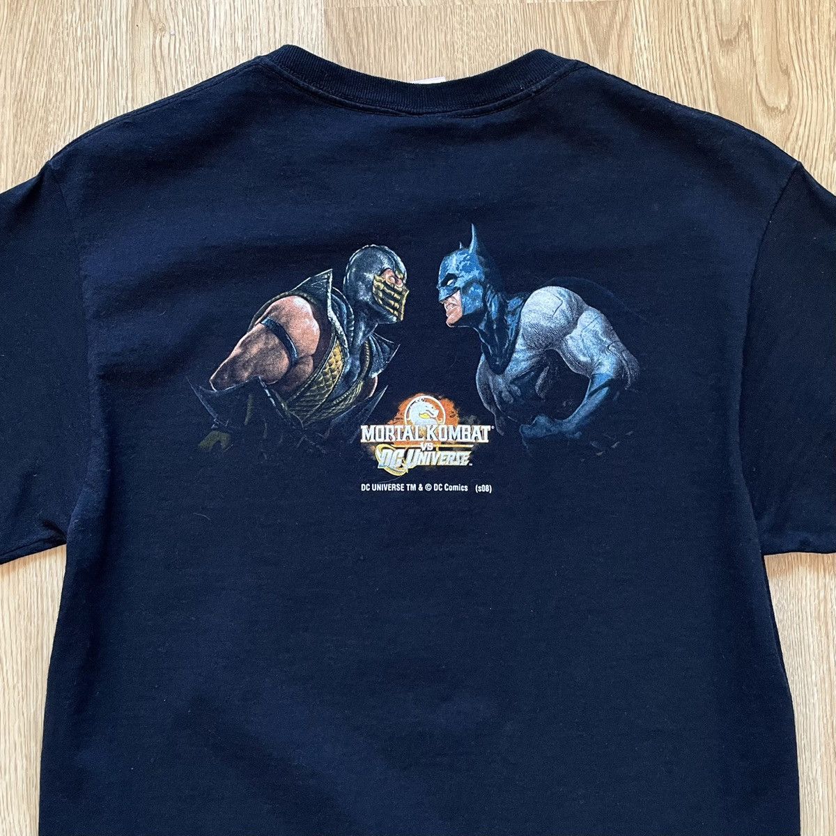 Rare Vintage Mortal Combat Vs Dc Universe Tee T Shirt Hoodie, Sweatshirt | PodTeesHub.com