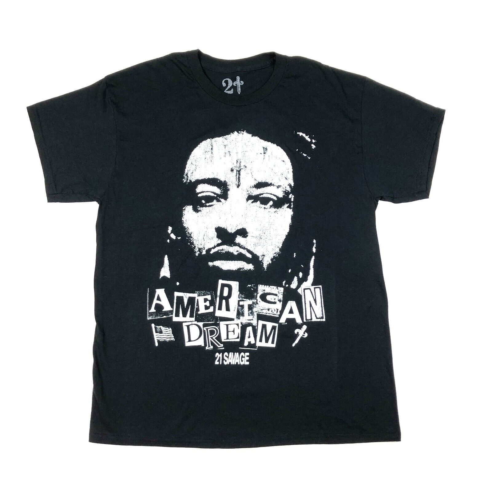 Rap Tees X Vintage 21 Savage American Dream Hip Hop Tee T Shirt Black Size Xl Hoodie, Sweatshirt | PodTeesHub.com