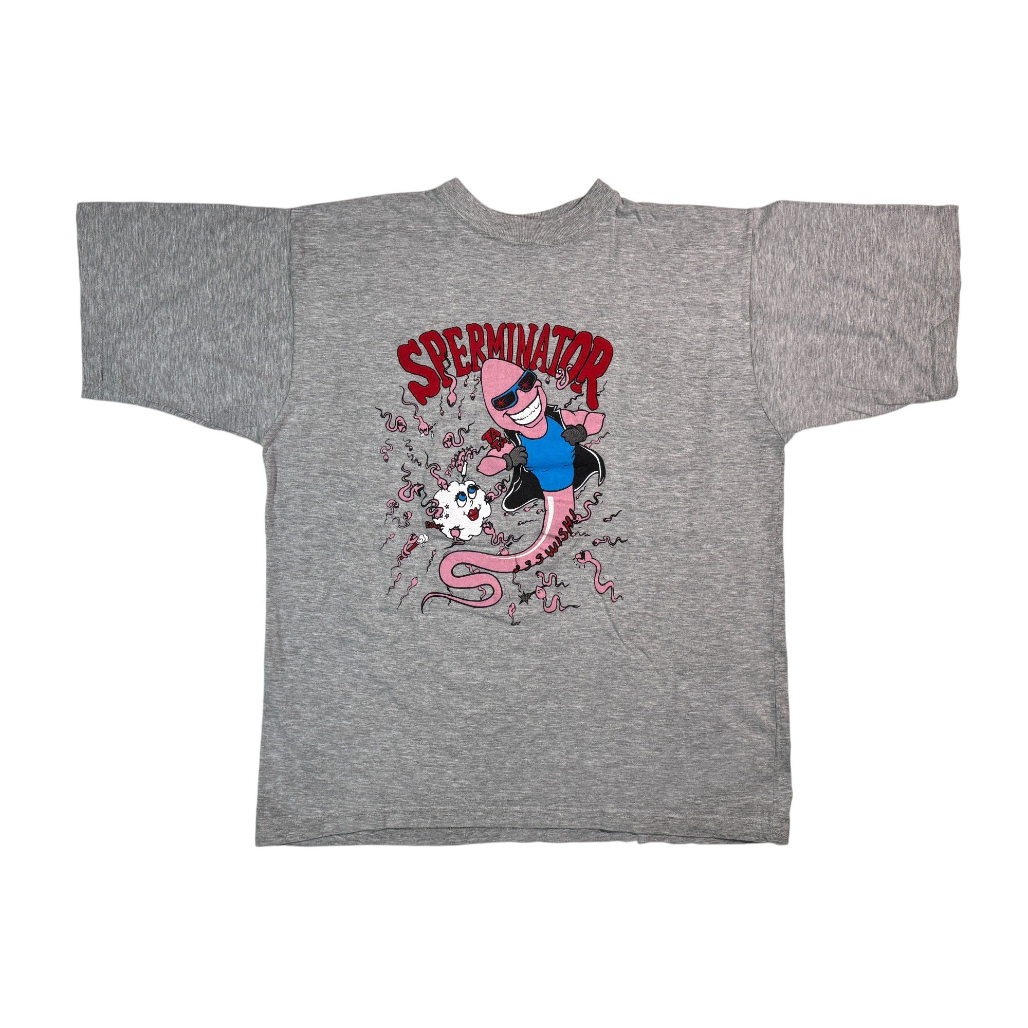 Vintage 90s Sperminator Humor Funny T-Shirts, Hoodie, Sweatshirt