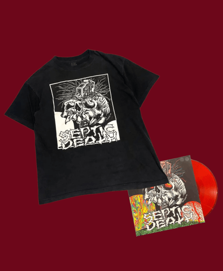 Band Tees Vintage Septic Death Pushead Punk Band Tee Hoodie, Sweatshirt | PodTeesHub.com