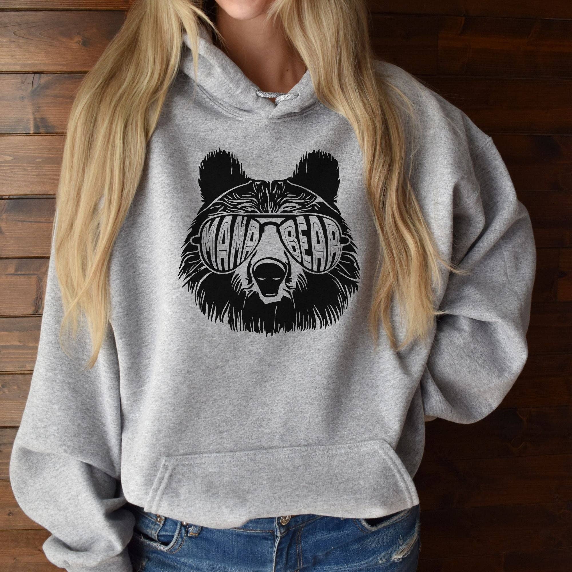 Mama Bear Gildan Crewneck or Hoodie Sweatshirt *Unisex Fit* T-Shirts | PodTeesHub.com
