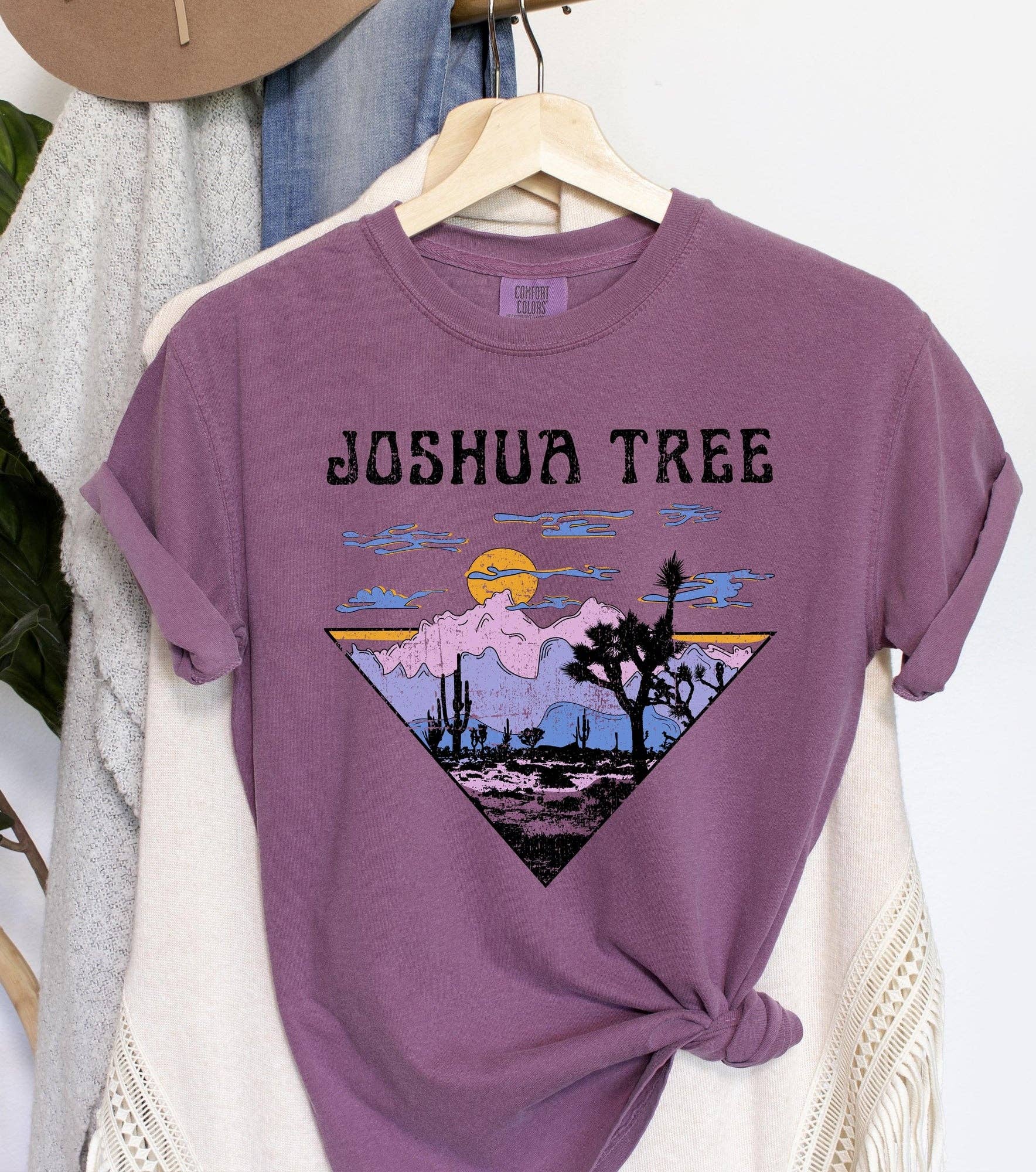 Joshua Tree National Park Retro T-Shirt Hoodie, Sweatshirt | PodTeesHub.com