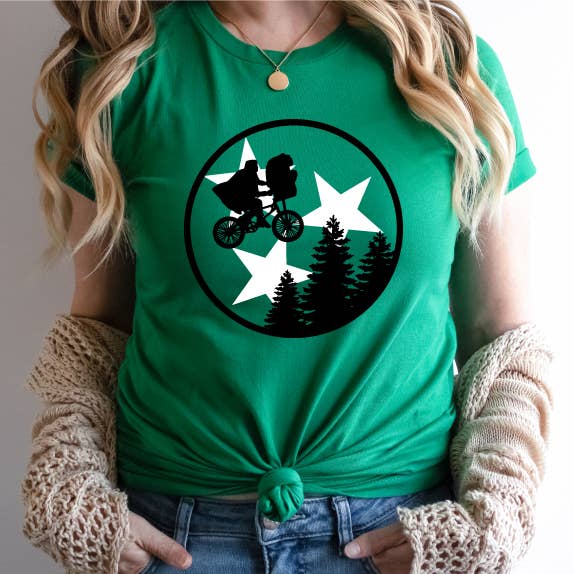 Tennessee Flying Bike Ride, Green Tee Sale Hoodie, Sweatshirt | PodTeesHub.com