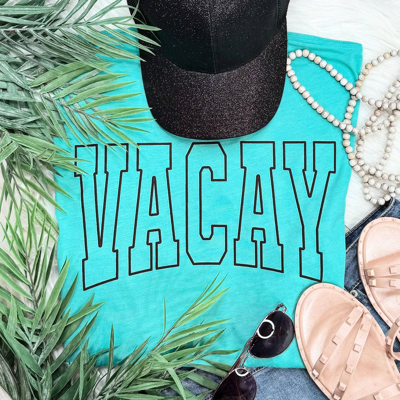 Vacay Black Puff Everyday Tee Hoodie, Sweatshirt | PodTeesHub.com