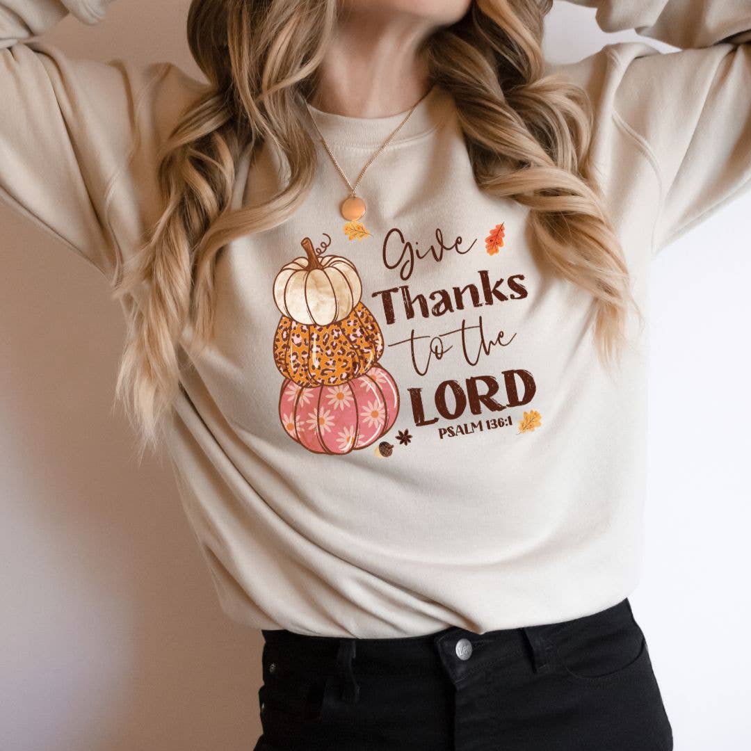 Psalm 136 Fall Sweatshirt - Thanksgiving Sweatshirt T-Shirts, Hoodie | PodTeesHub.com
