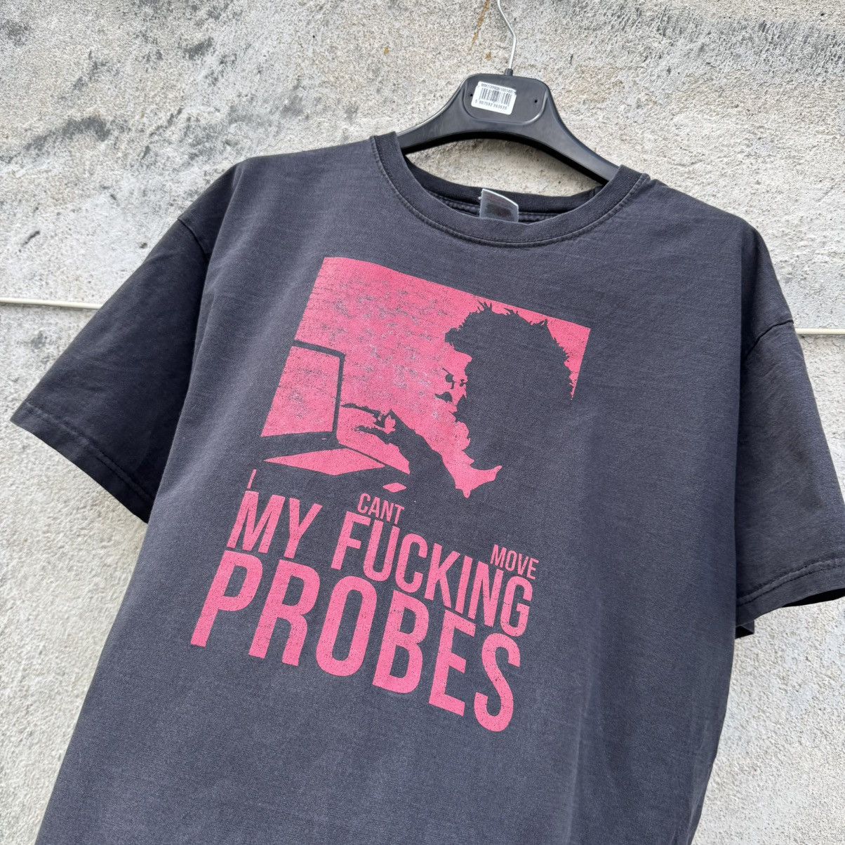 Band Tees Vtg I Cant Move My Fucking Probes Washed Tee Trainspotting Hoodie, Sweatshirt | PodTeesHub.com