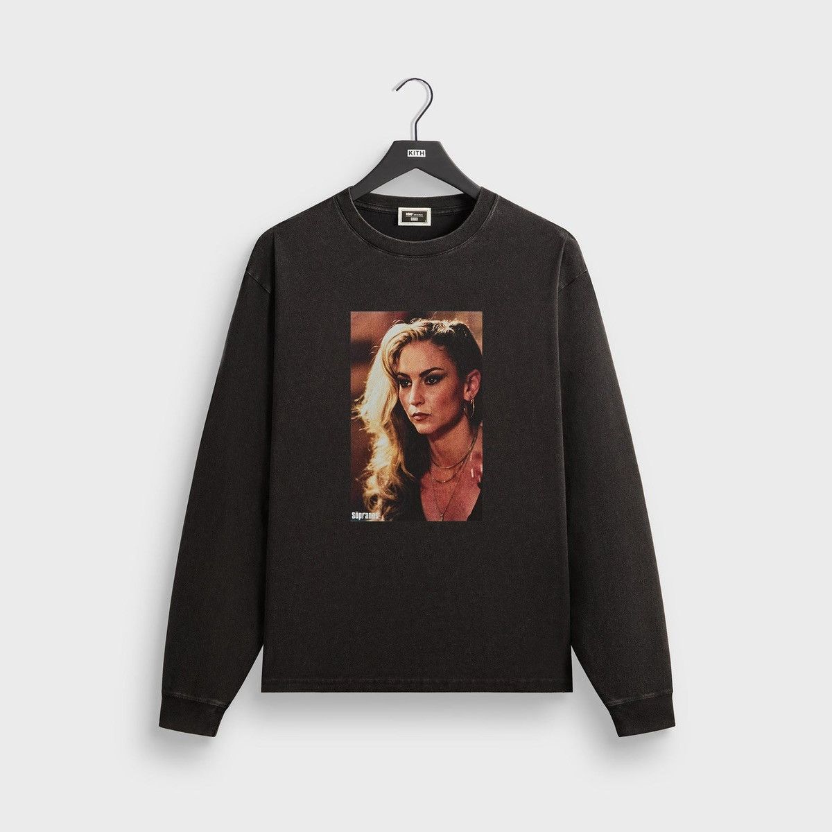 Kith For The Sopranos Adriana Vintage Long Sleeve Tee Large Hoodie, Sweatshirt | PodTeesHub.com
