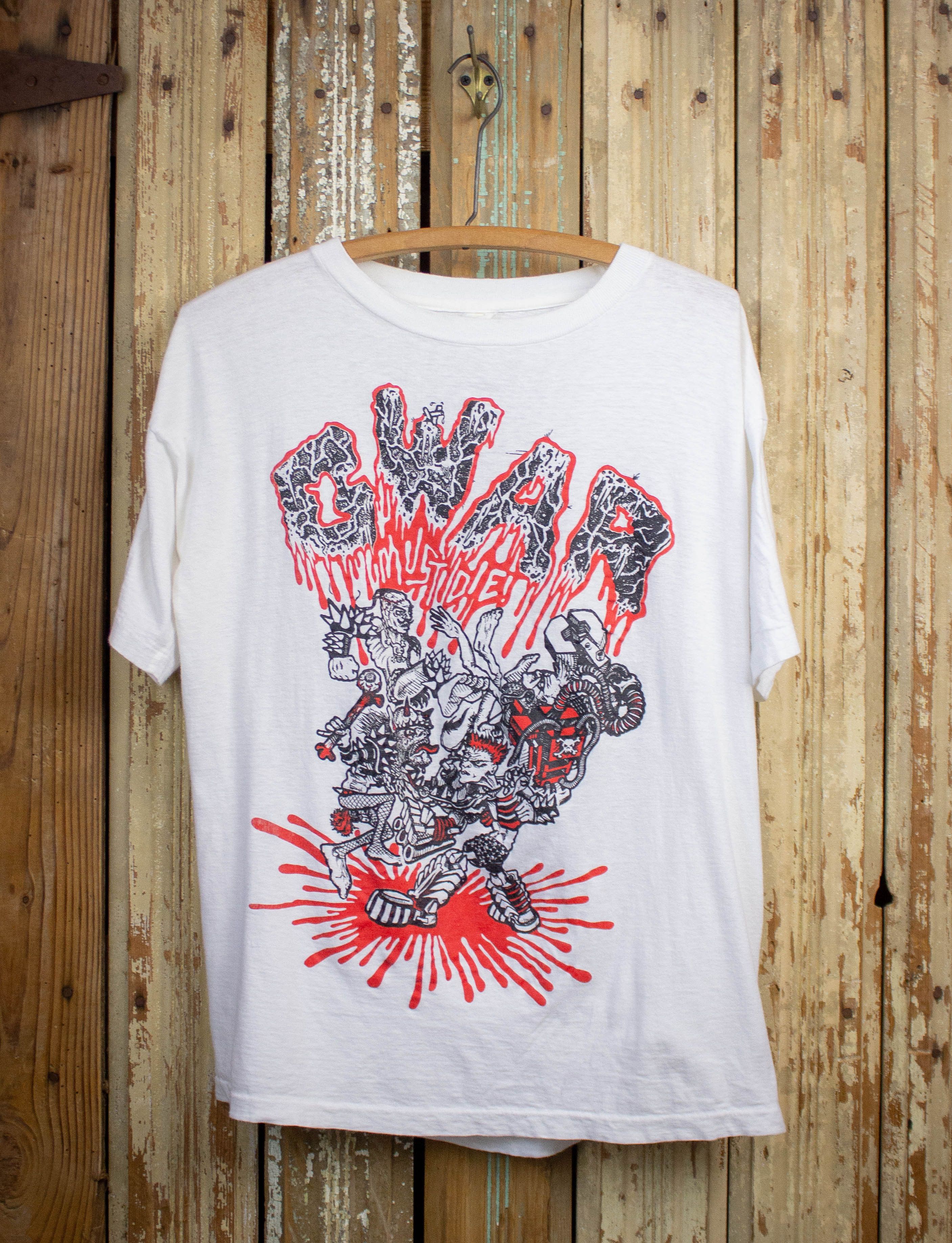 Vintage Gwar Must Die Concert T Shirt 80s Hoodie, Sweatshirt | PodTeesHub.com