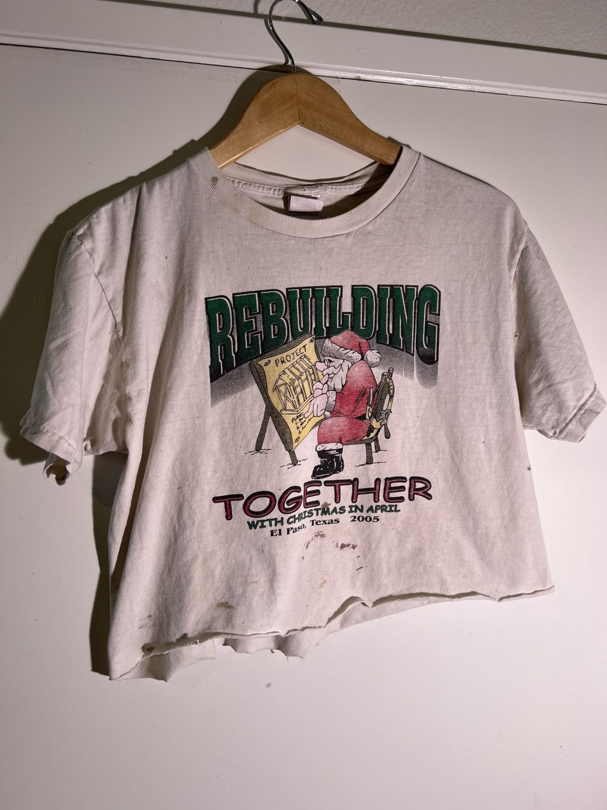 Vintage Y2k 2000 S Vtg Vintage Rebuilding Santa Claus Retro T Shirt Hoodie, Sweatshirt | PodTeesHub.com