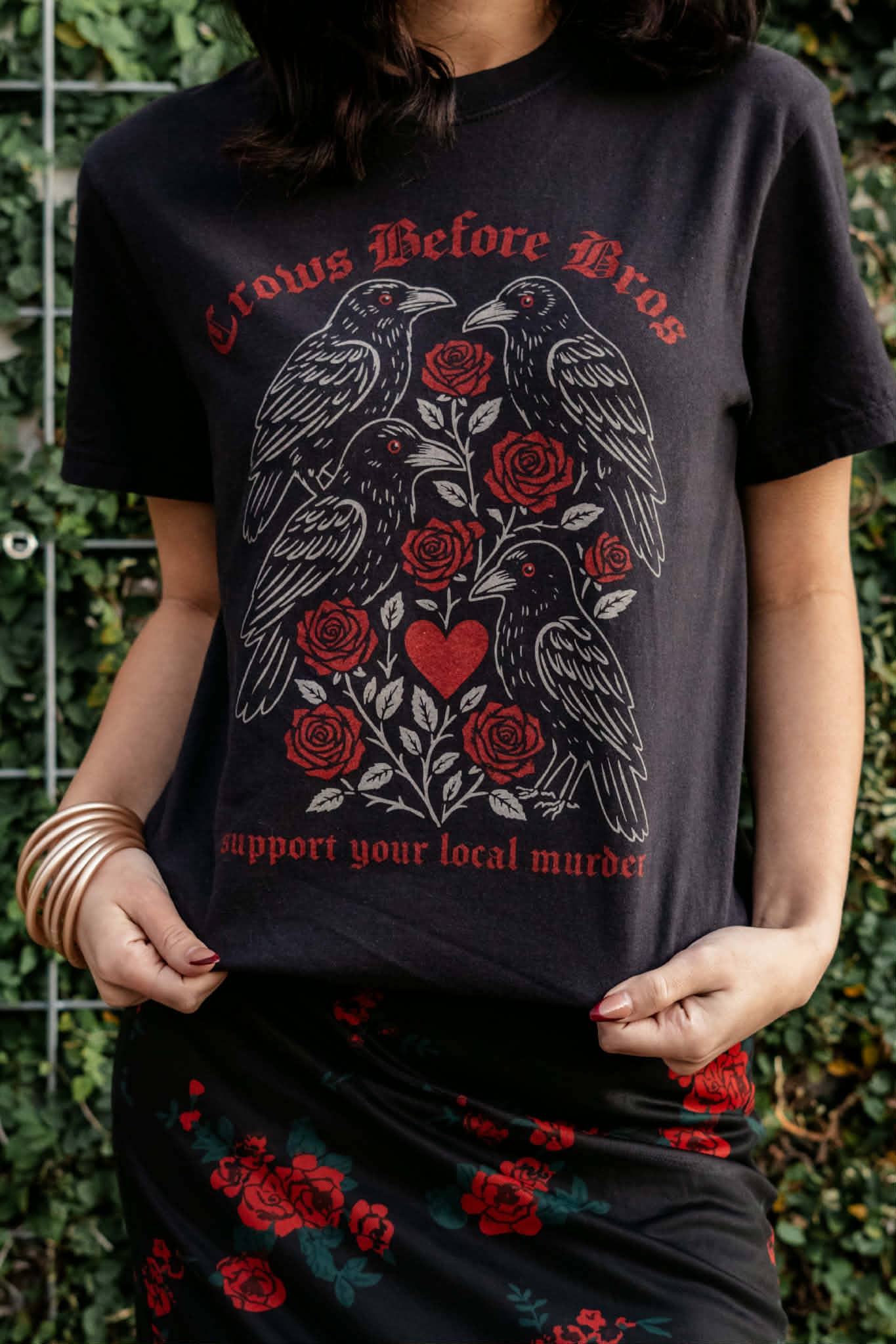 Crows Before Bros Valentine's Shirt, Valentines Tee Hoodie, Sweatshirt | PodTeesHub.com