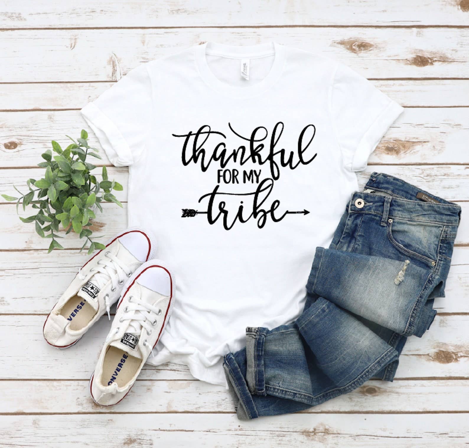 Thankful For My Tribe T-Shirt Hoodie, Sweatshirt | PodTeesHub.com