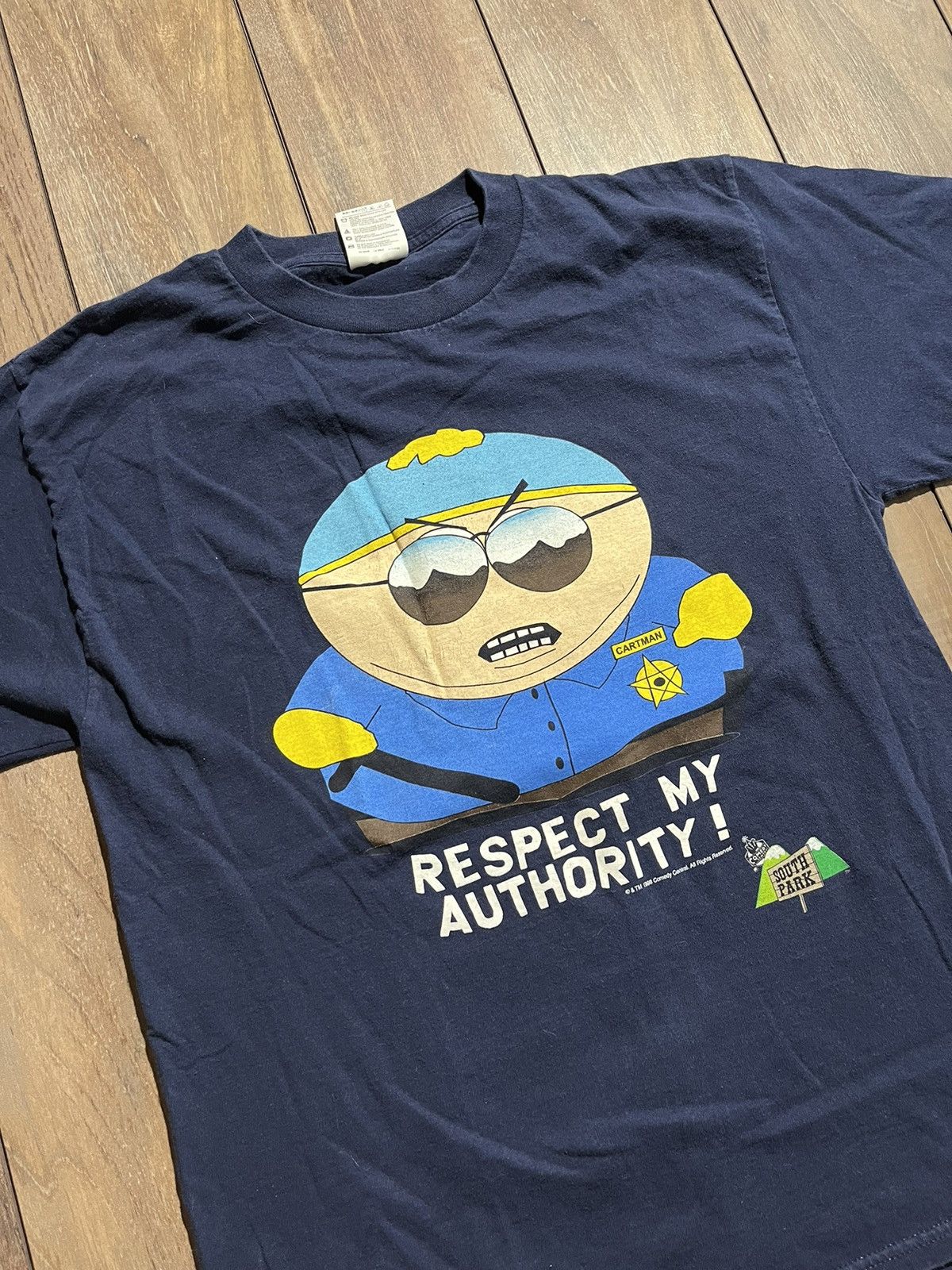 Tultex X Vintage 90s South Park Eric Cartman Respect My Authority Tee Hoodie, Sweatshirt | PodTeesHub.com