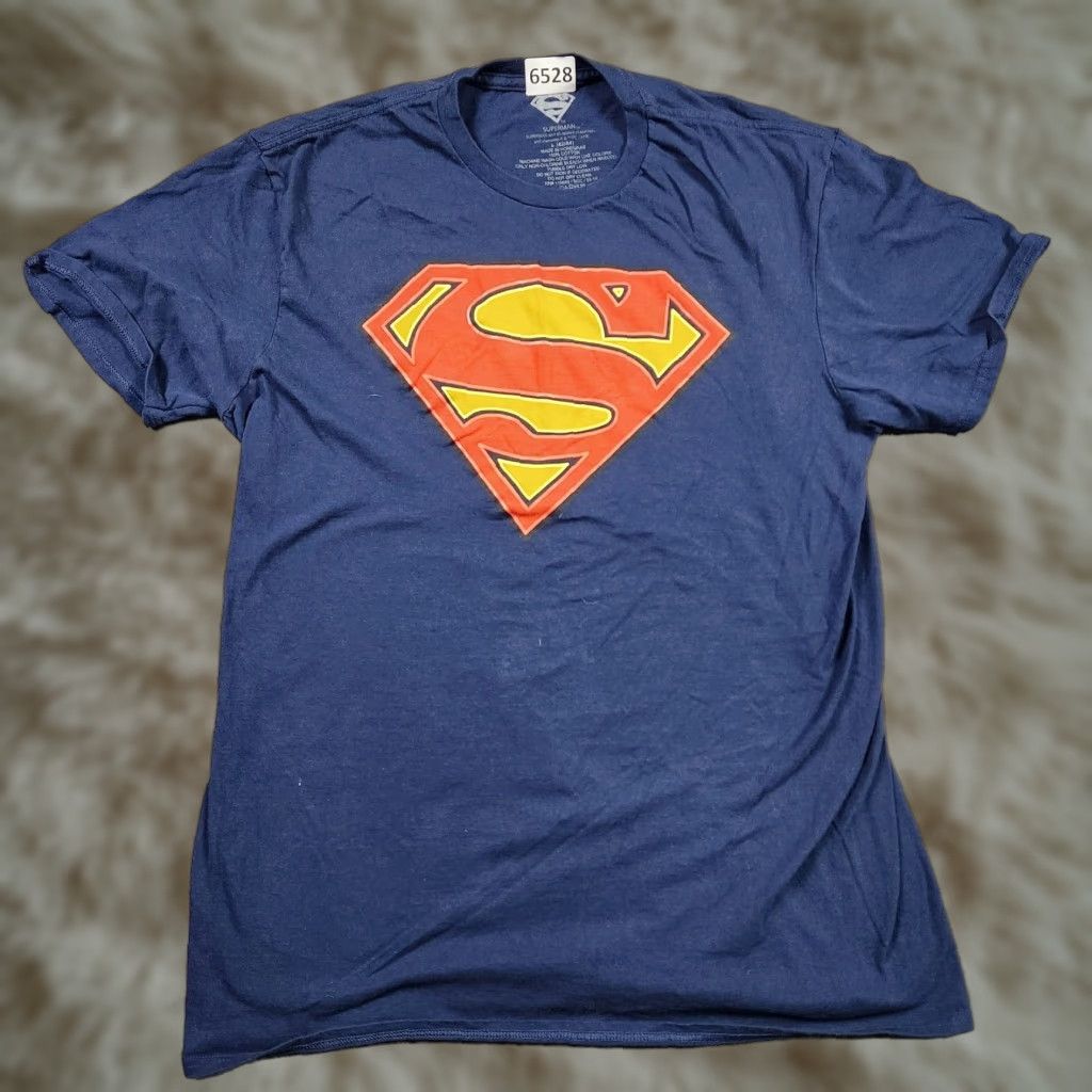 Polo Ralph Lauren Vintage Superman T Shirt Men Adult Large Blue Logo Short Sleeve Cotton 80s Classic Hoodie, Sweatshirt